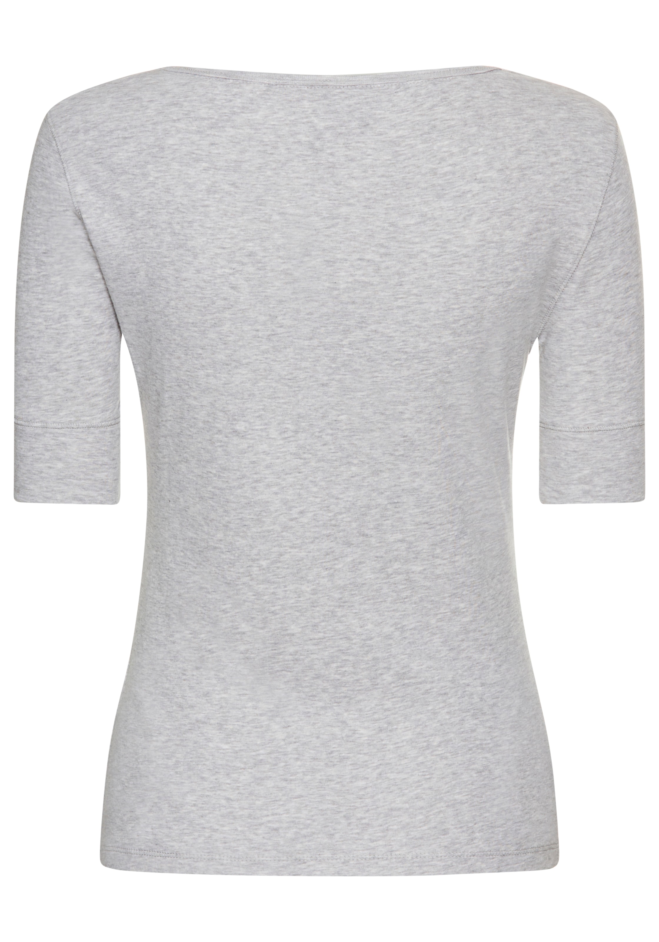 BOSS ORANGE Henleyshirt »Espen Premium Damenmode«, mit Knopfleiste am V-Ausschnitt