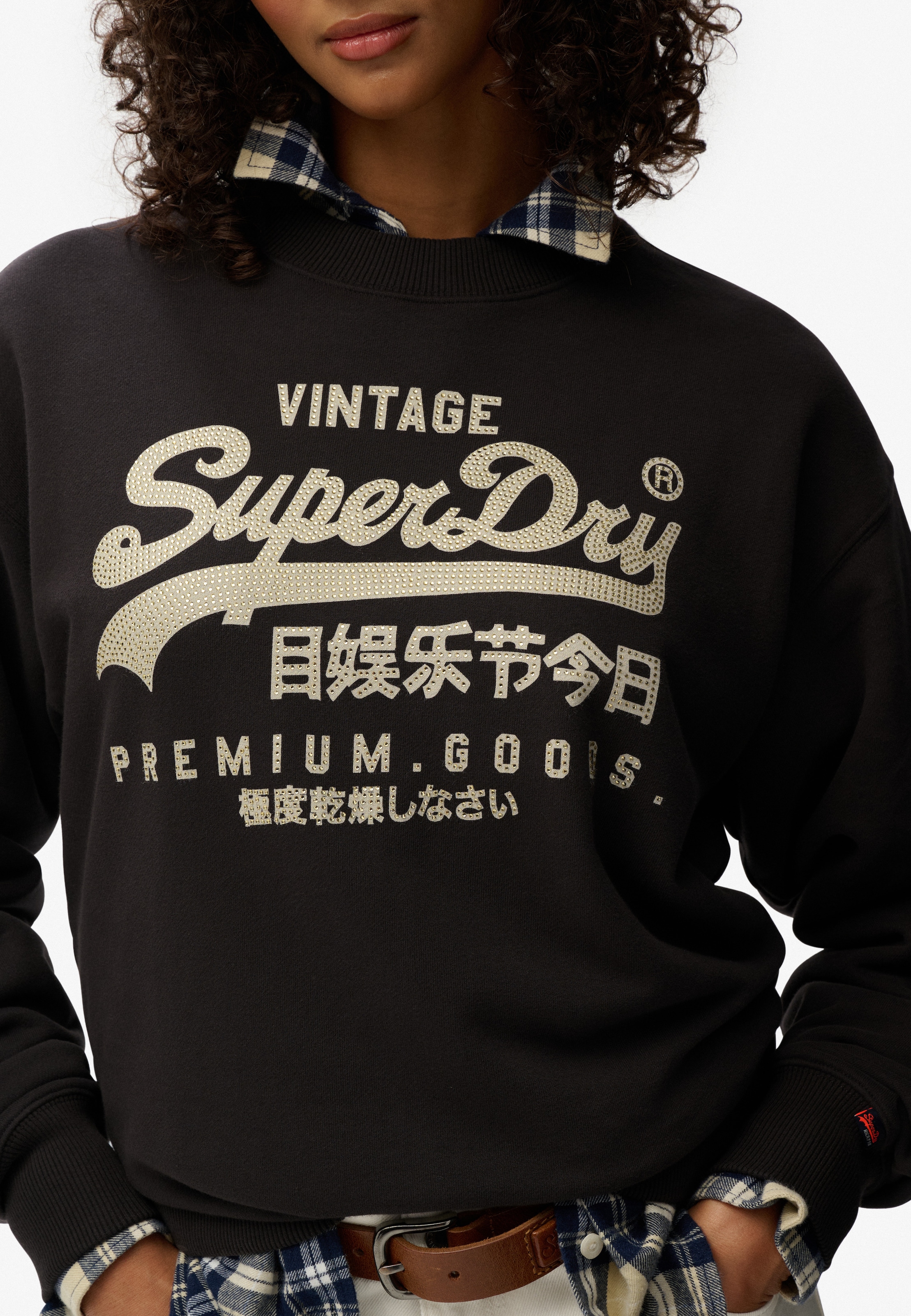 Superdry Sweatshirt »EMBELLISHED VL LOOSE CREW«
