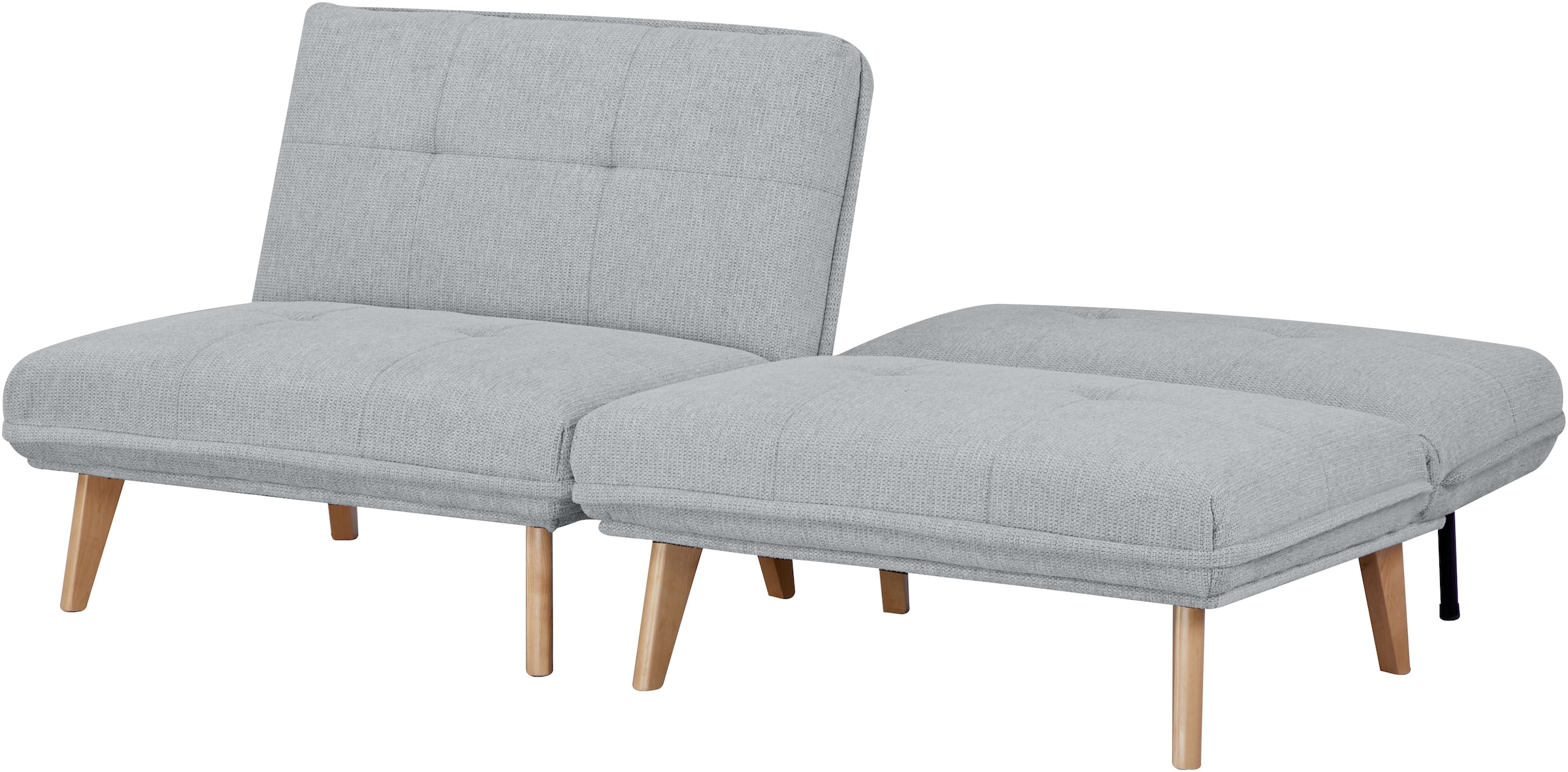 INOSIGN Sessel »DELANEY Schlafsofa, bestehend aus 2 Modulen, mit Schlaffunktion« Bettsofa, Schlafsessel, Klappsofa, erweiterbar, in Webstoff