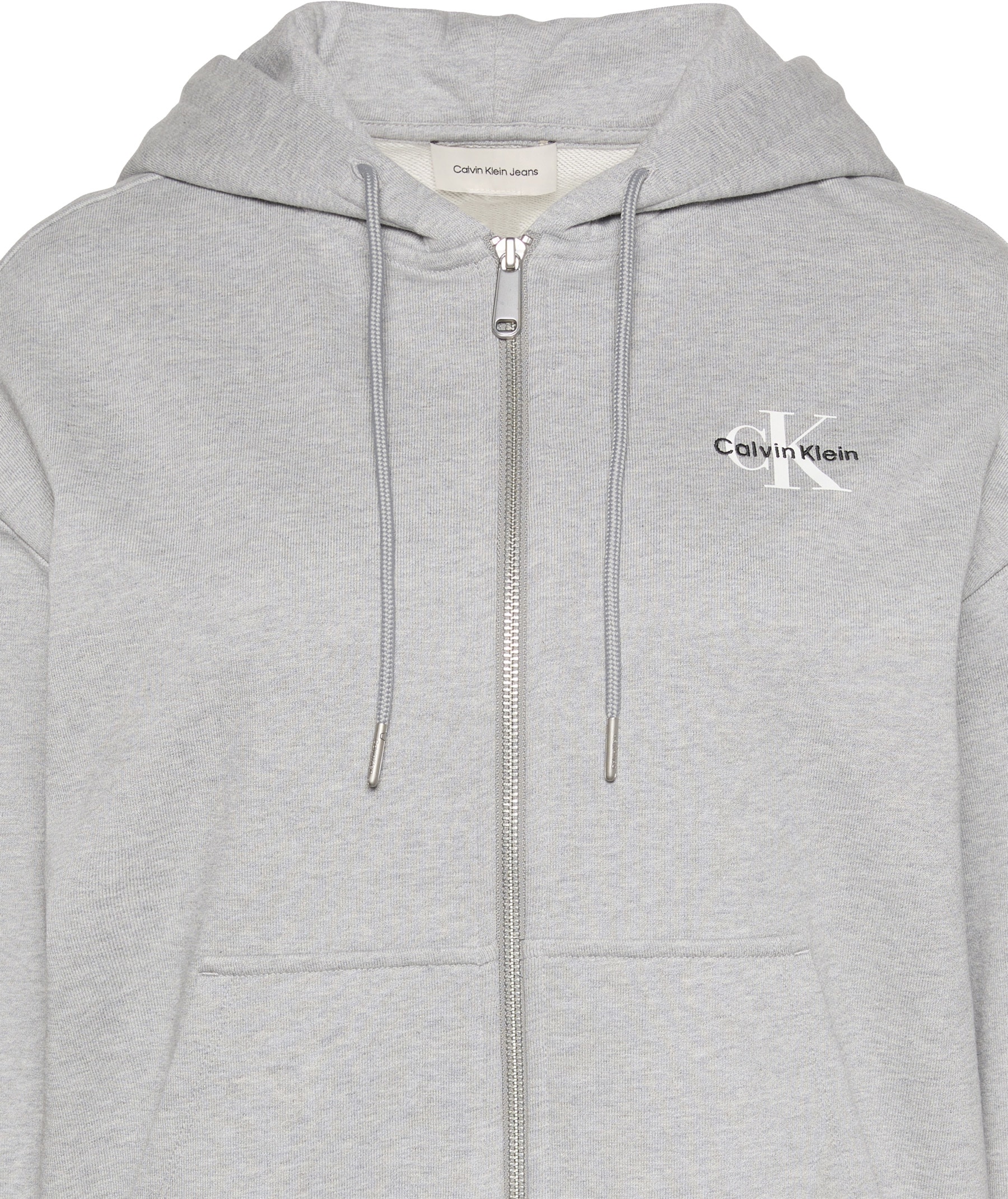 Calvin Klein Jeans Sweatjacke »MNLG FRNCH TRRY FZ B« Mit Rundhalsausschnitt