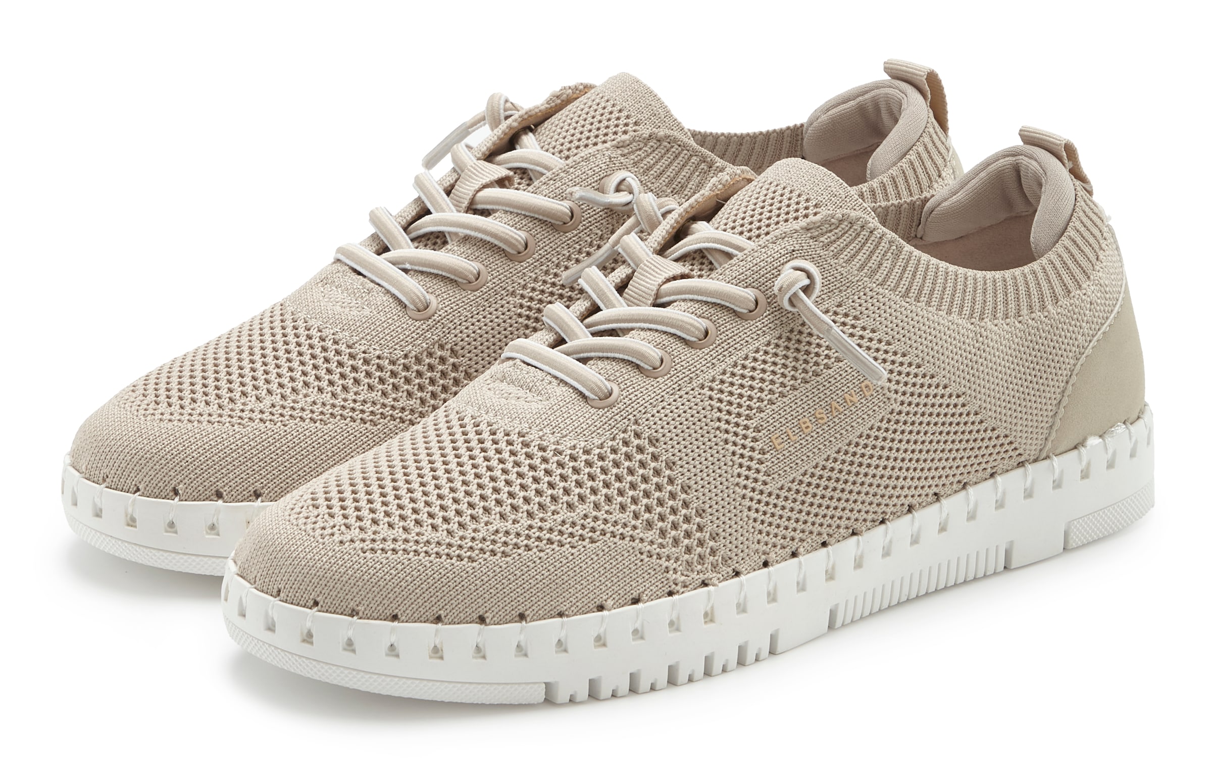 Image of Elbsand Sneaker "Freizeitschuh, Slip-On-Sneaker" NEU zum Reinschlüpfen mit elastischen Schnürbändern VEGAN
