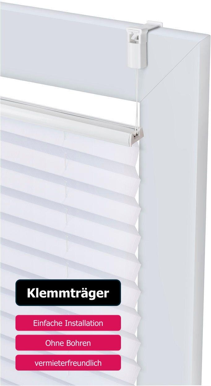 my home Plissee »GELLO«, Lichtschutz, ohne Bohren, verspannt, in Streifen-Optik, Klemmfix, im Fixmass