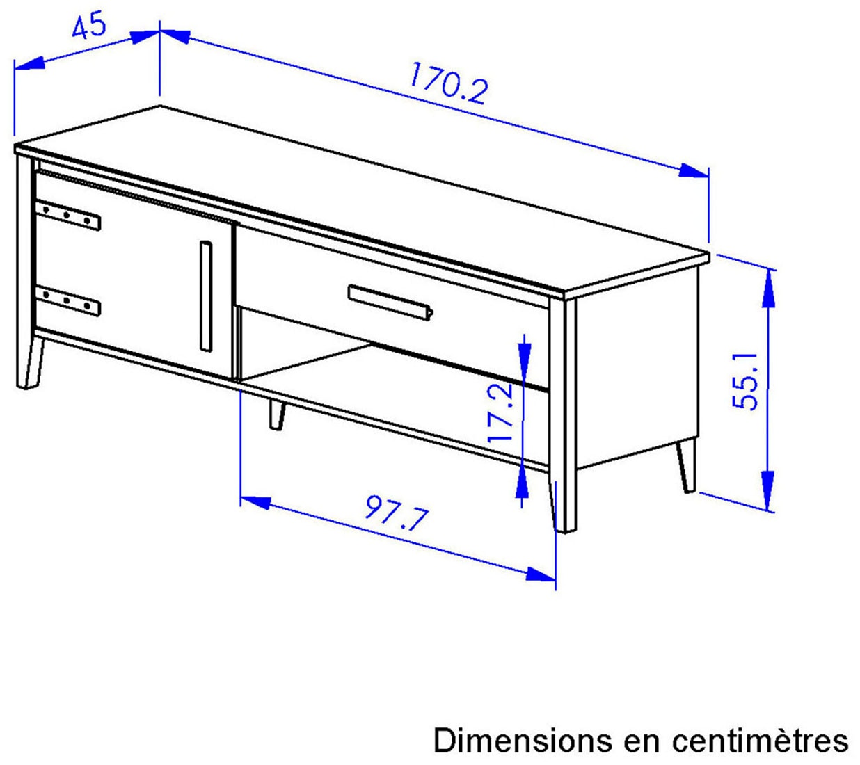 Gami TV-Board »Cork« 1 Tür und 1 Schublade