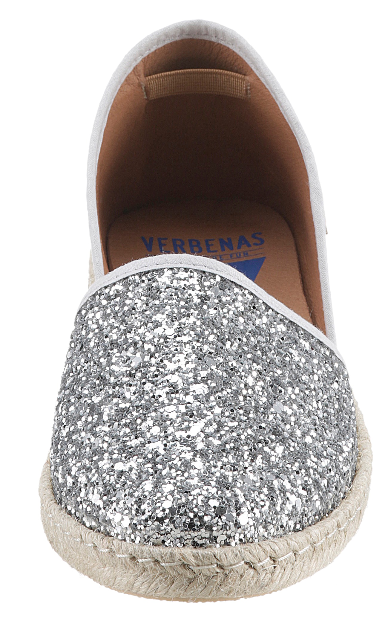 VERBENAS Espadrille »CARMEN GLITTER«, Slipper, Sommerschuh, Strandschuh mit Glitzer