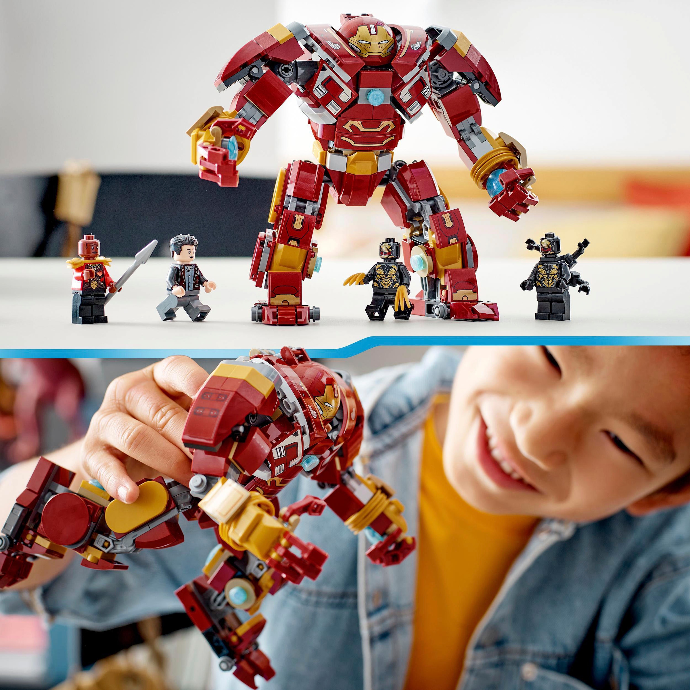 LEGO® Konstruktionsspielsteine »Hulkbuster: Der Kampf von Wakanda (76247), LEGO® Marvel«, (385 St.), Made in Europe