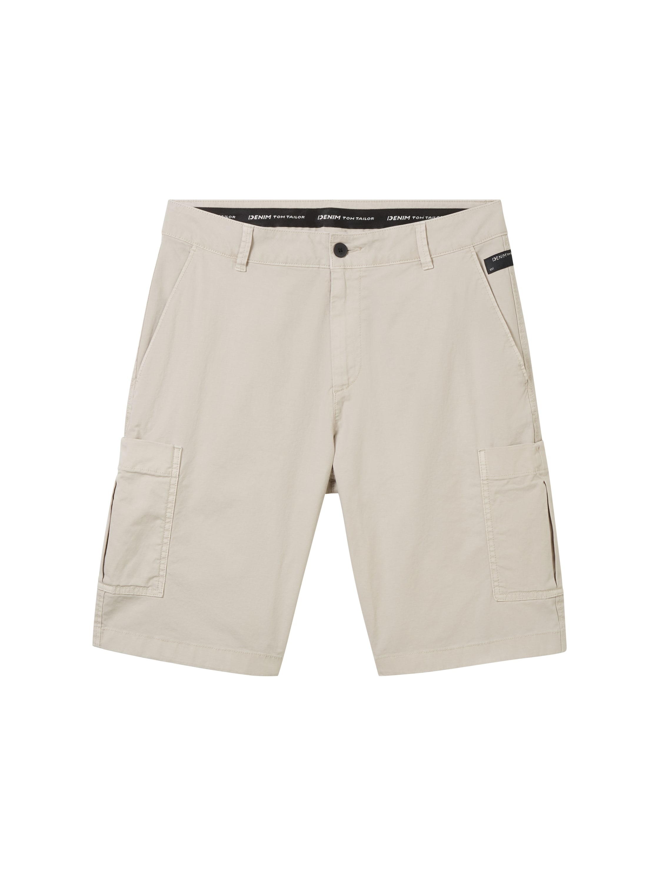 TOM TAILOR Denim Cargoshorts, Sommerhose unifarben