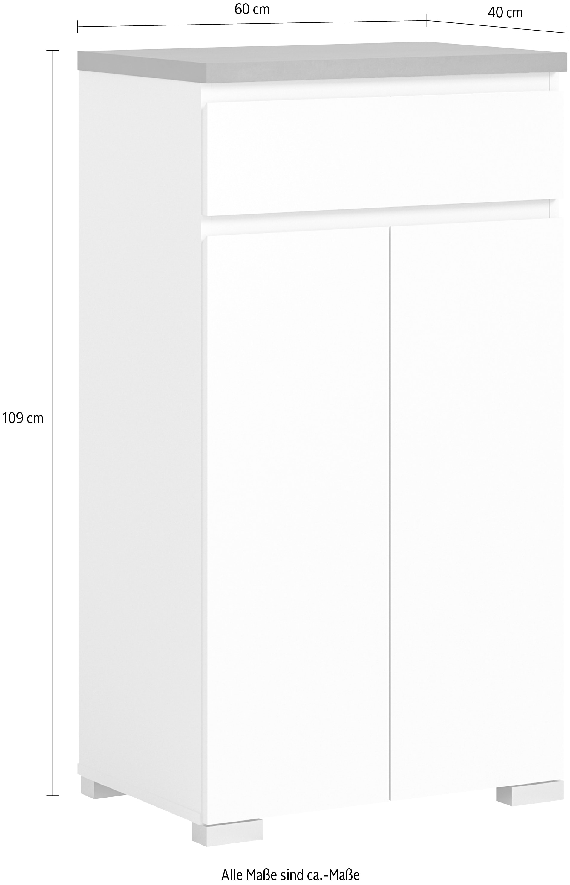 INOSIGN Schuhschrank »Skoskap, Tiefe 40 cm, 2 Türen, 1 Schubkasten, 4 Fächer, 3 Einlegeböden«, Platz für ca. 12 Schuhpaare, Kommode, Schuhkommode, Schuhregal