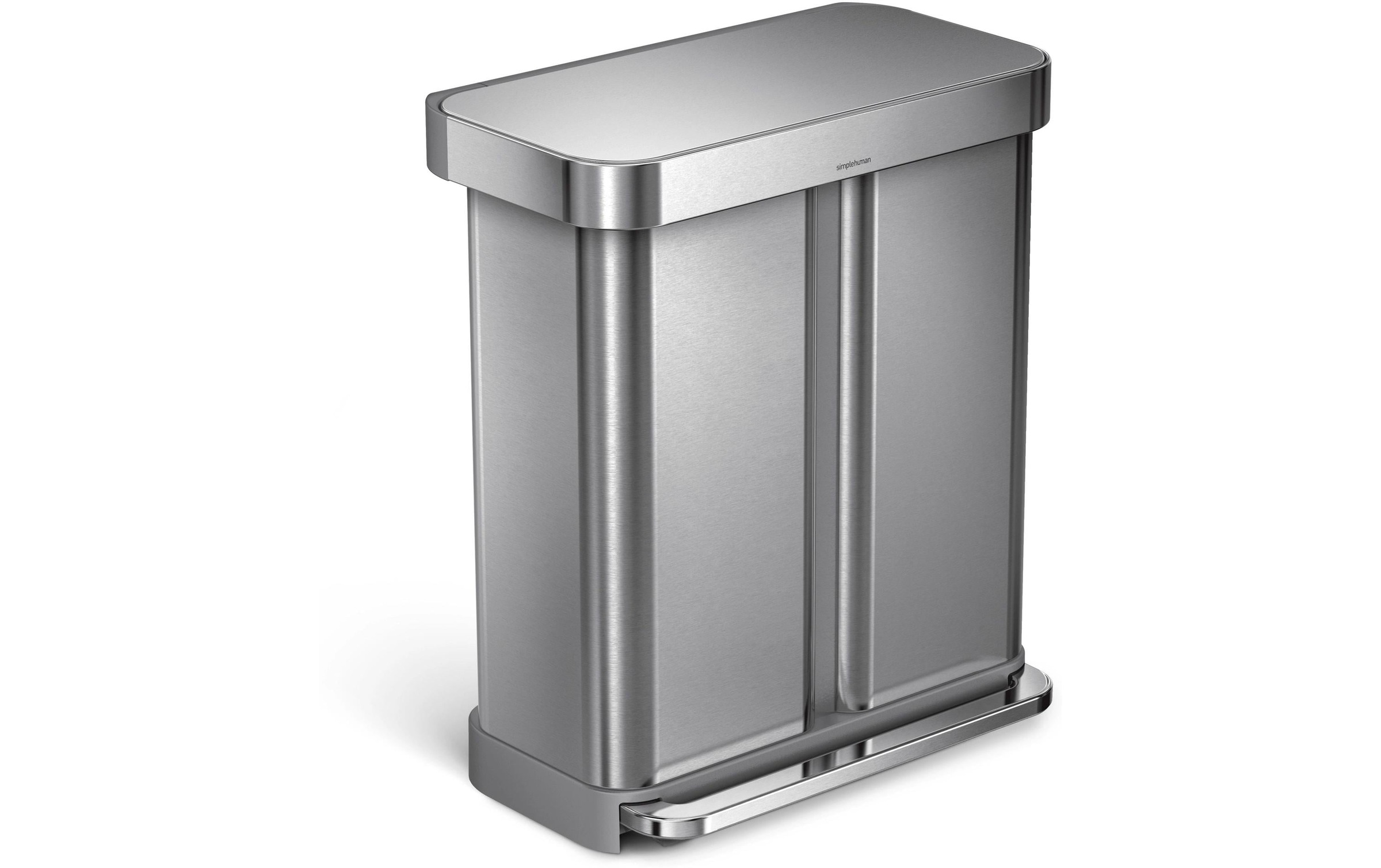 Image of simplehuman Mülleimer "Doppelkammer 58 l"