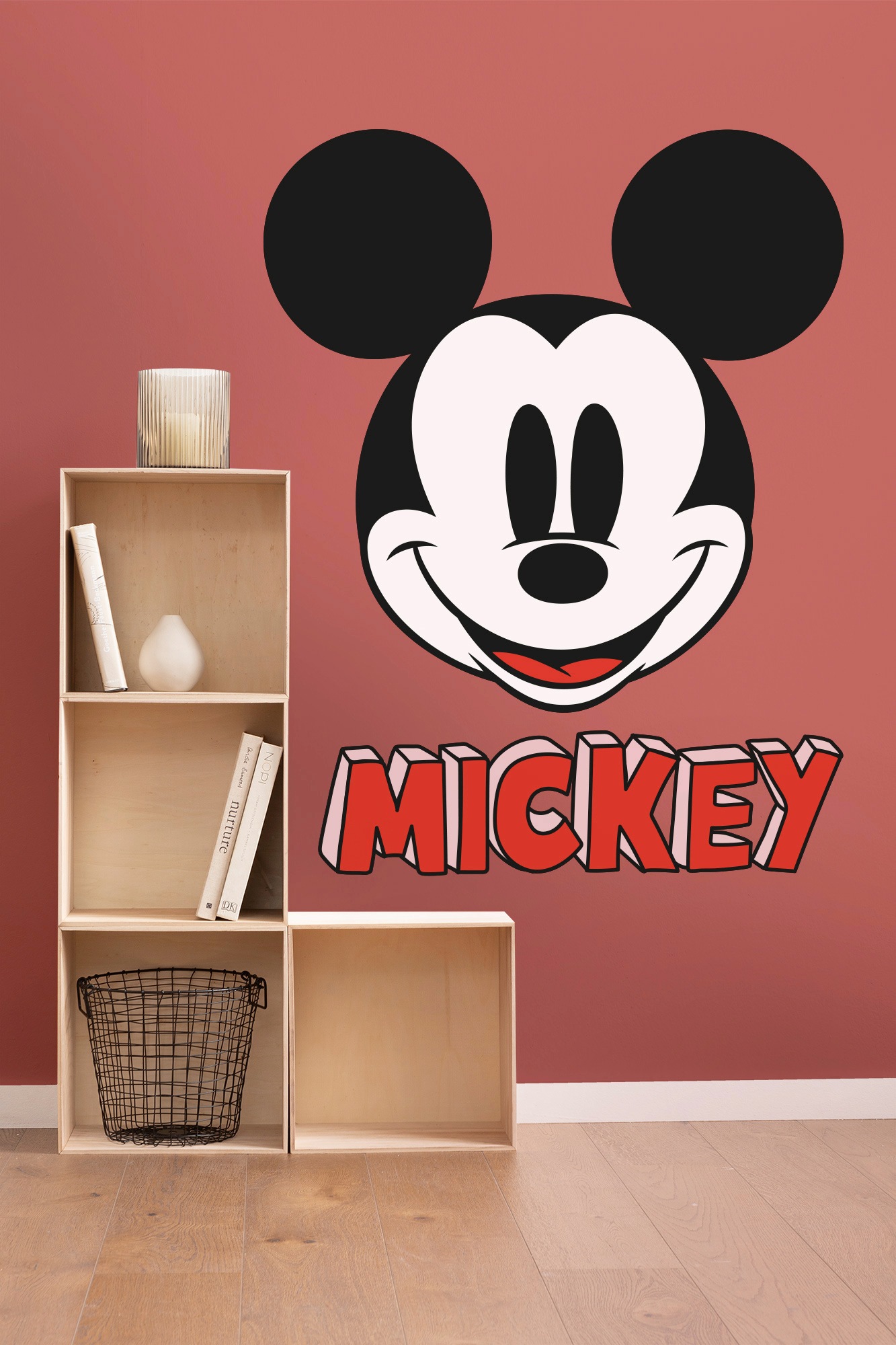 Komar Vliestapete »Selbstklebende Vlies   - Mickey Smile XXL - Grösse 127 x 200 cm« bedruckt glatt Kinderzimmer
