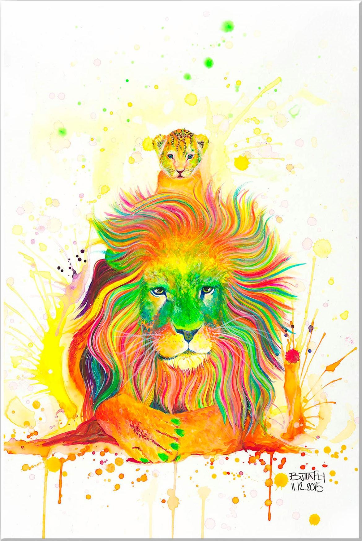 Image of Wall-Art Wandbild »Buttafly - A Kings Pride«, 40/60 cm bei Ackermann Versand Schweiz