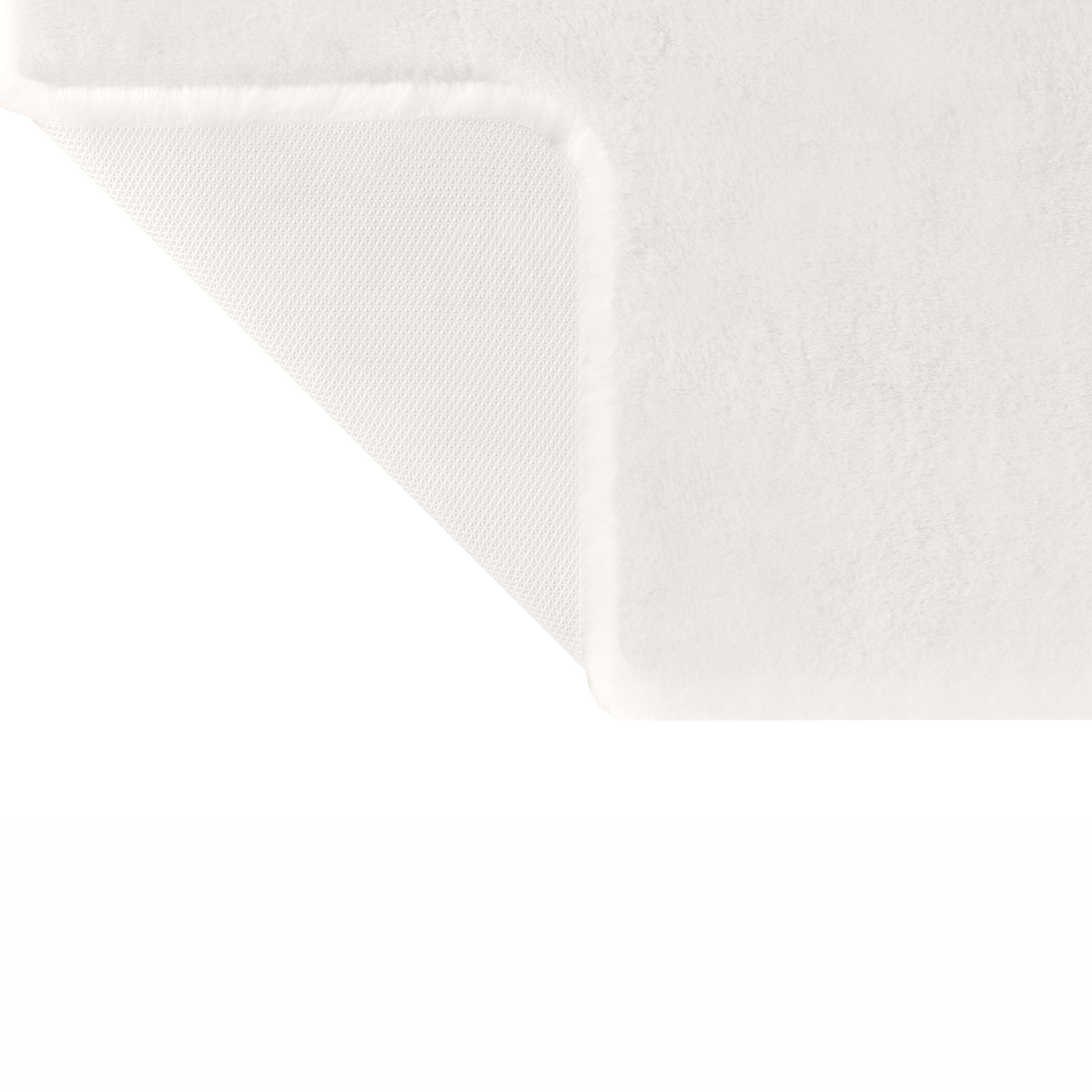 my home Badematte »Valeria, Kaninchenfell-Haptik«, rutschhemmend beschichtet, fussbodenheizungsgeeignet-strapazierfähig, Kunstfell, weicher Badteppich