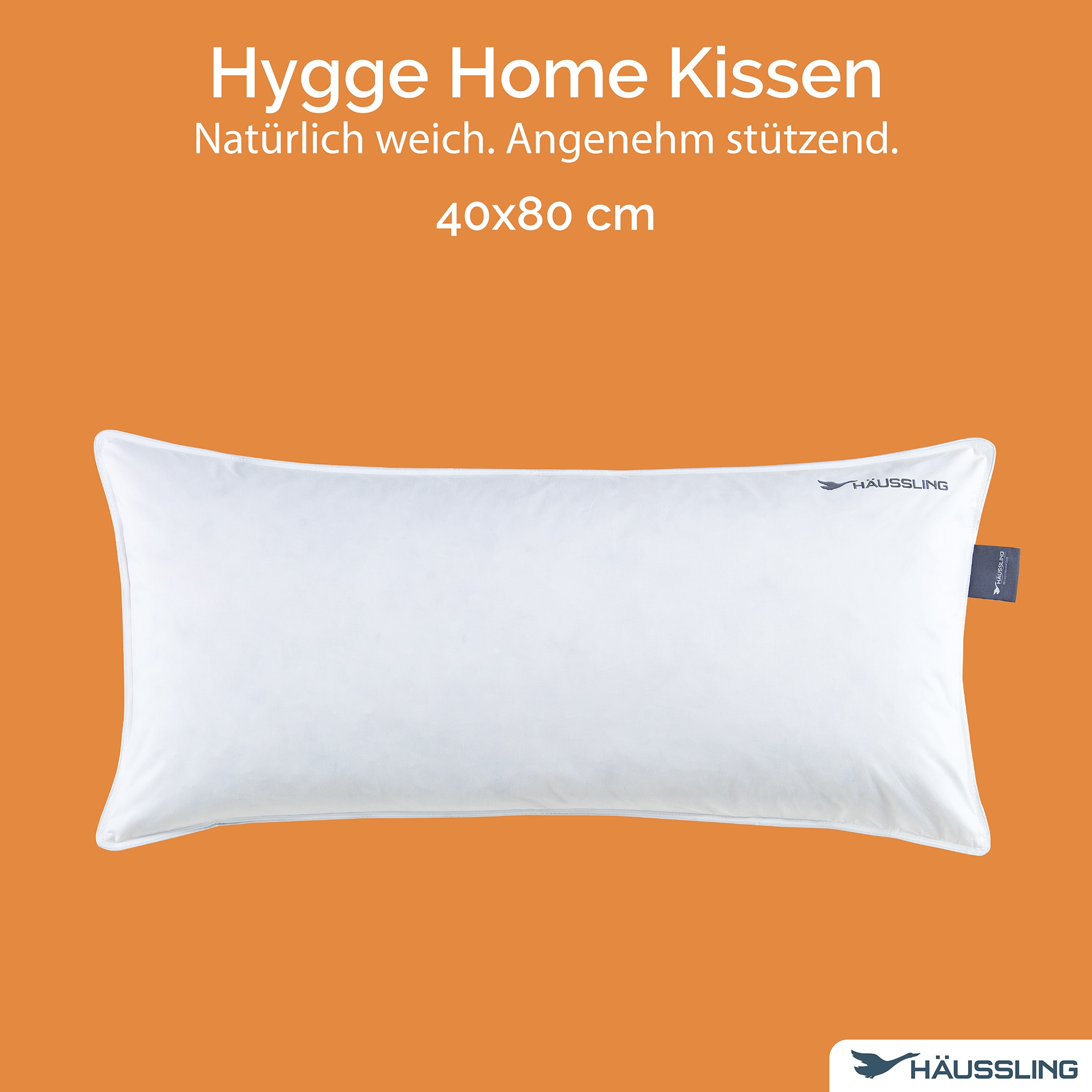 Haeussling Oreiller en plumes »Hygge Home, verschiedene Grössen, DIN Certco biobasiert >85%« Füllung: Weisse neue Federn und Daunen, Klasse I, 85% Federn 15% Daunen 1 cuis tlg.