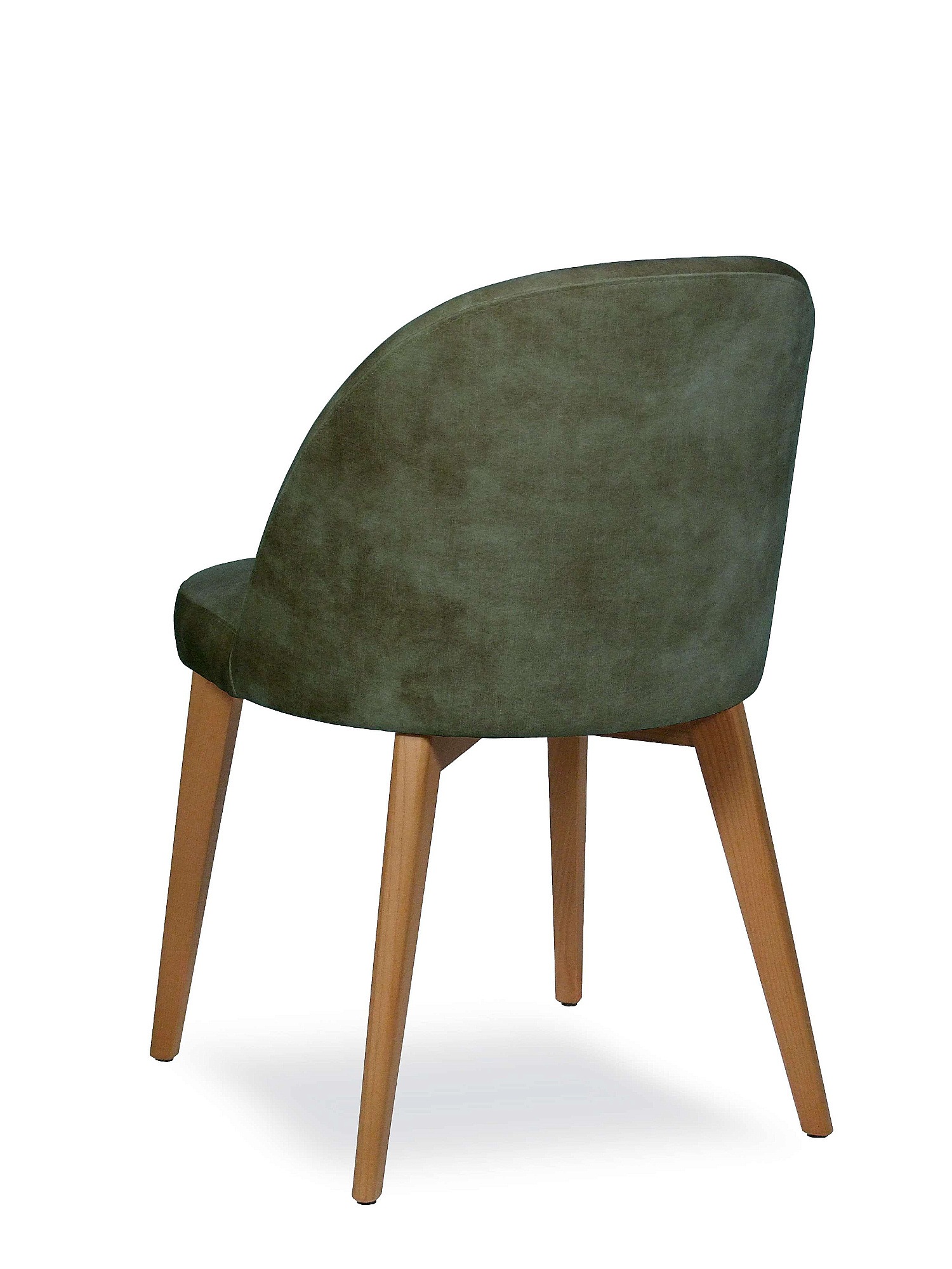 Home affaire Chaise à 4 pieds »NUVOLA Stuhl,Armstuhl,Made in Italy,Massivholz,Samt,24 Farbvarianten« () 1 cuisChaise de salle à manger, velours déperlant avec effet nuage