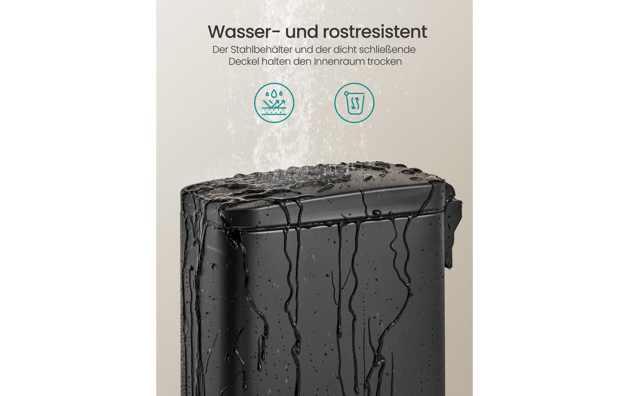 SONGMICS Kosmetikeimer »5 l« 1 Behälter