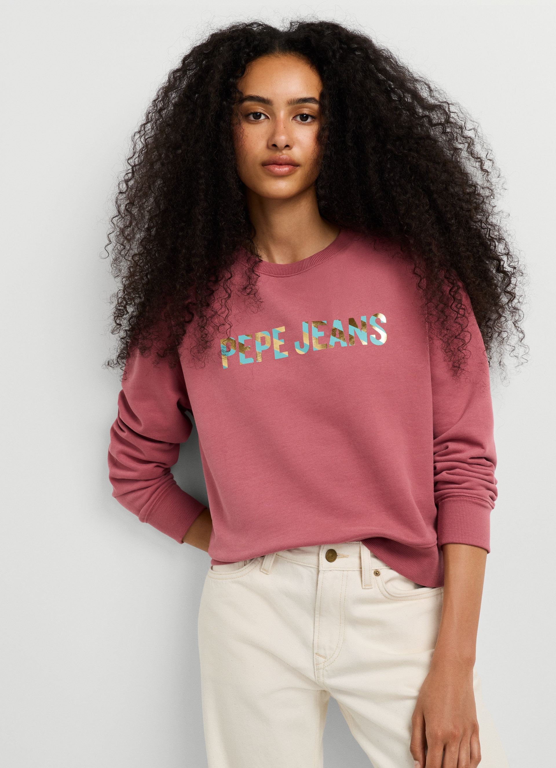 Pepe Jeans Sweatshirt »CELESTE«, Baumwoll-Mix, Rundhalsform
