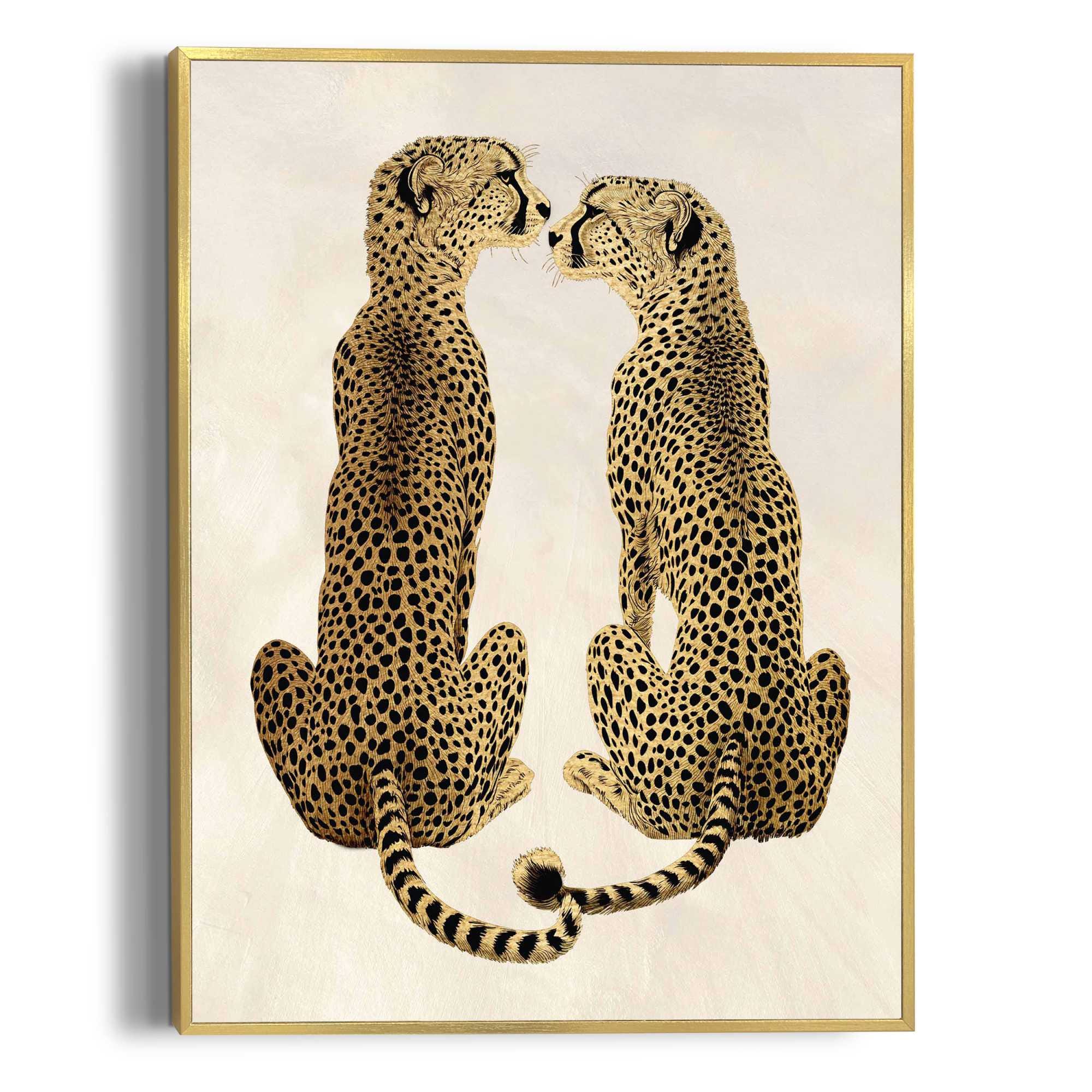 Image of Reinders Poster "Loving Cheetas" Hobbyraum - Gelb - MDF - Tiere - 30x40 cm