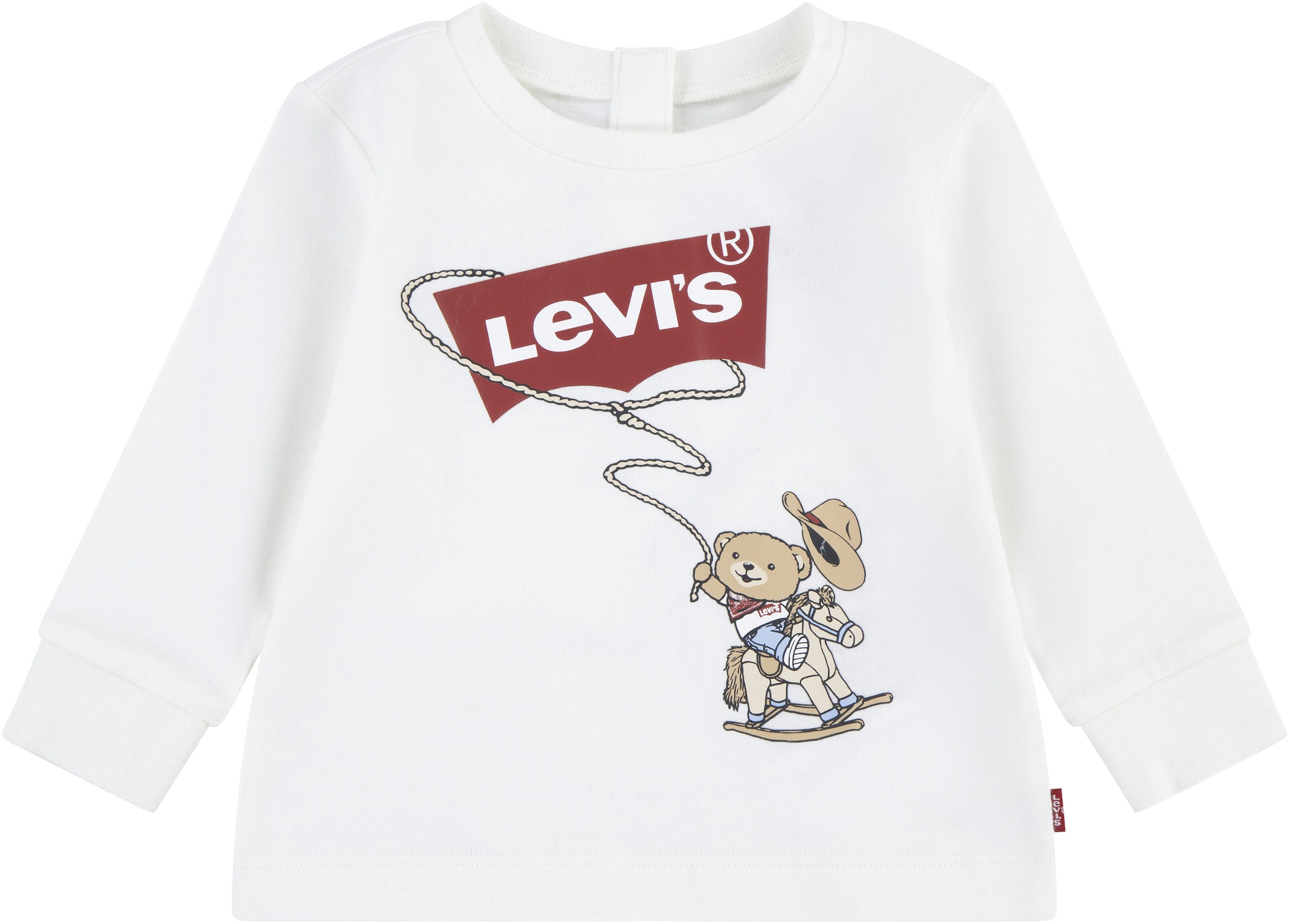 Levi's® Kids Langarmshirt »LVB COWBOY LEVI BATWING TEE«, mit verspieltem Frontprint