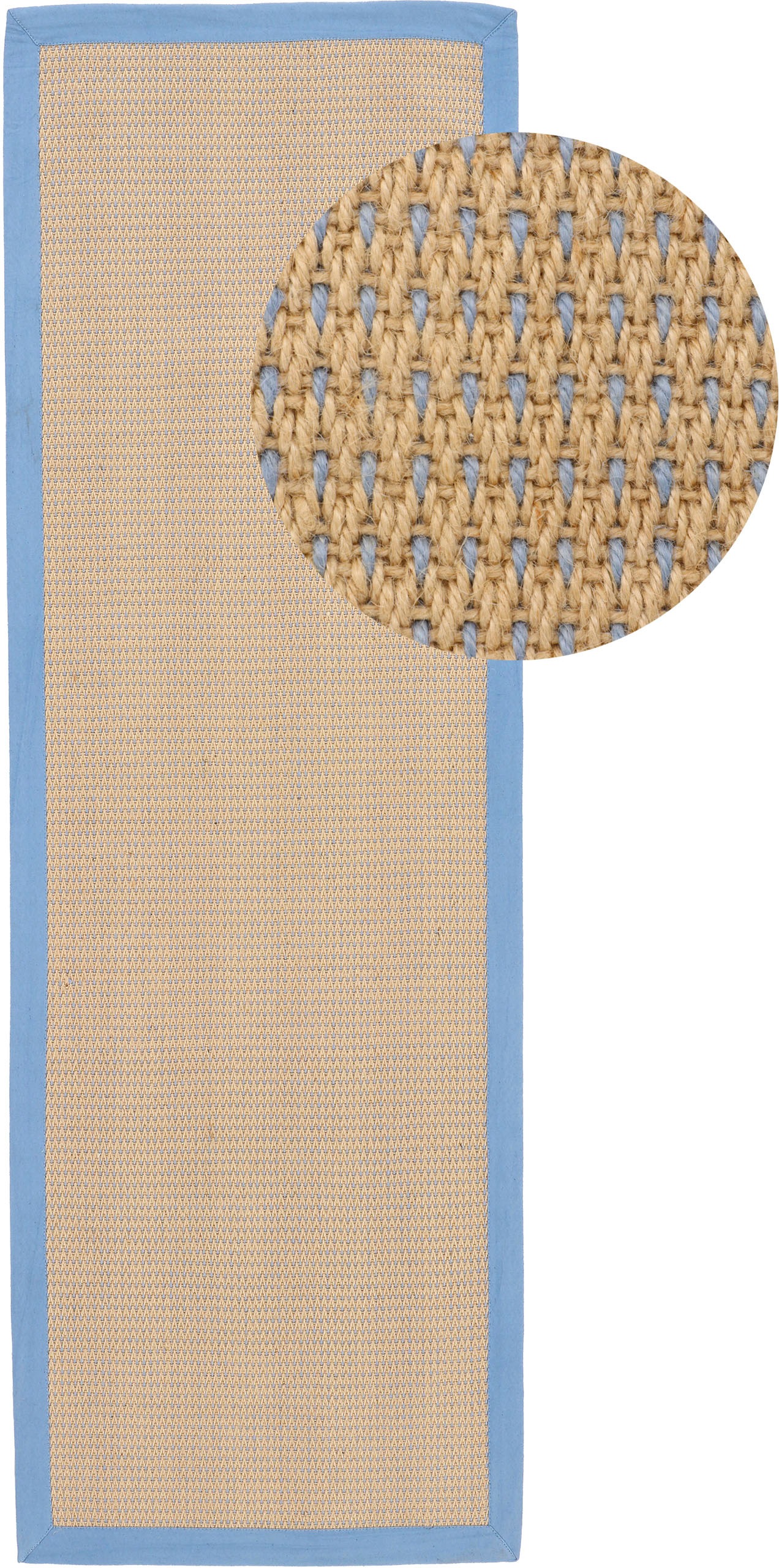 Image of carpetfine Läufer »Sisal Sofia«, rechteckig, 5 mm Höhe, Wendeteppich aus 100% Jute, Wohnzimmer bei Ackermann Versand Schweiz