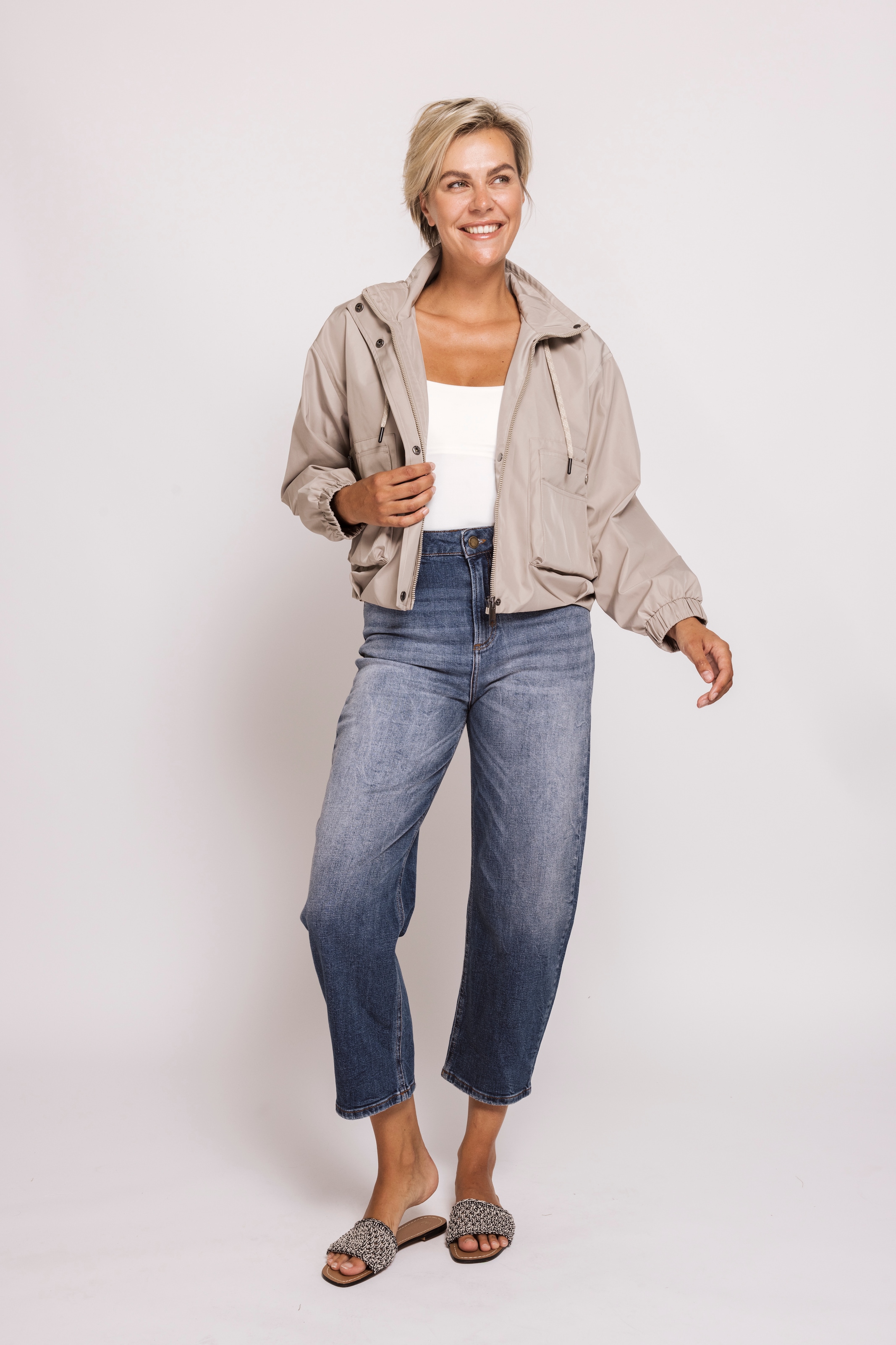 Zhrill Veste courte »ZHBIRA Kurzjacke« mit Kapuze mit Kapuze und Reissverschluss