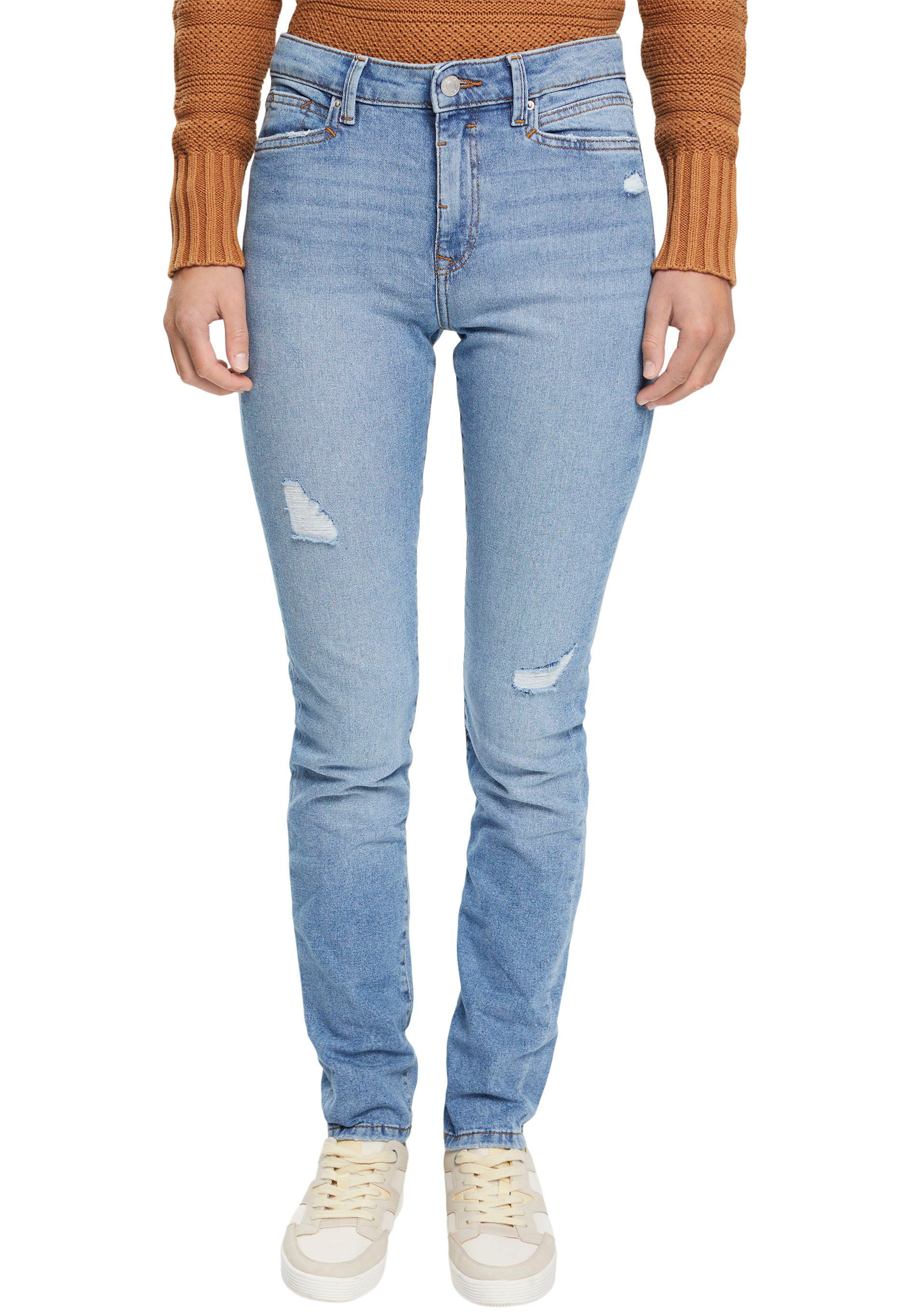 Modische Esprit Slim-fit-Jeans, Mindestbestellwert mit ohne bestellen Destroyed-Effekten