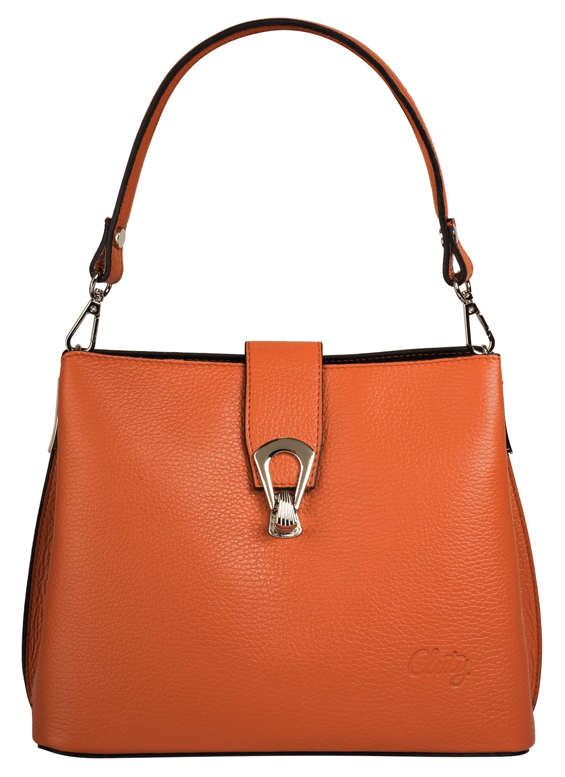 Cluty Umhängetasche echt Leder, Made in Italy