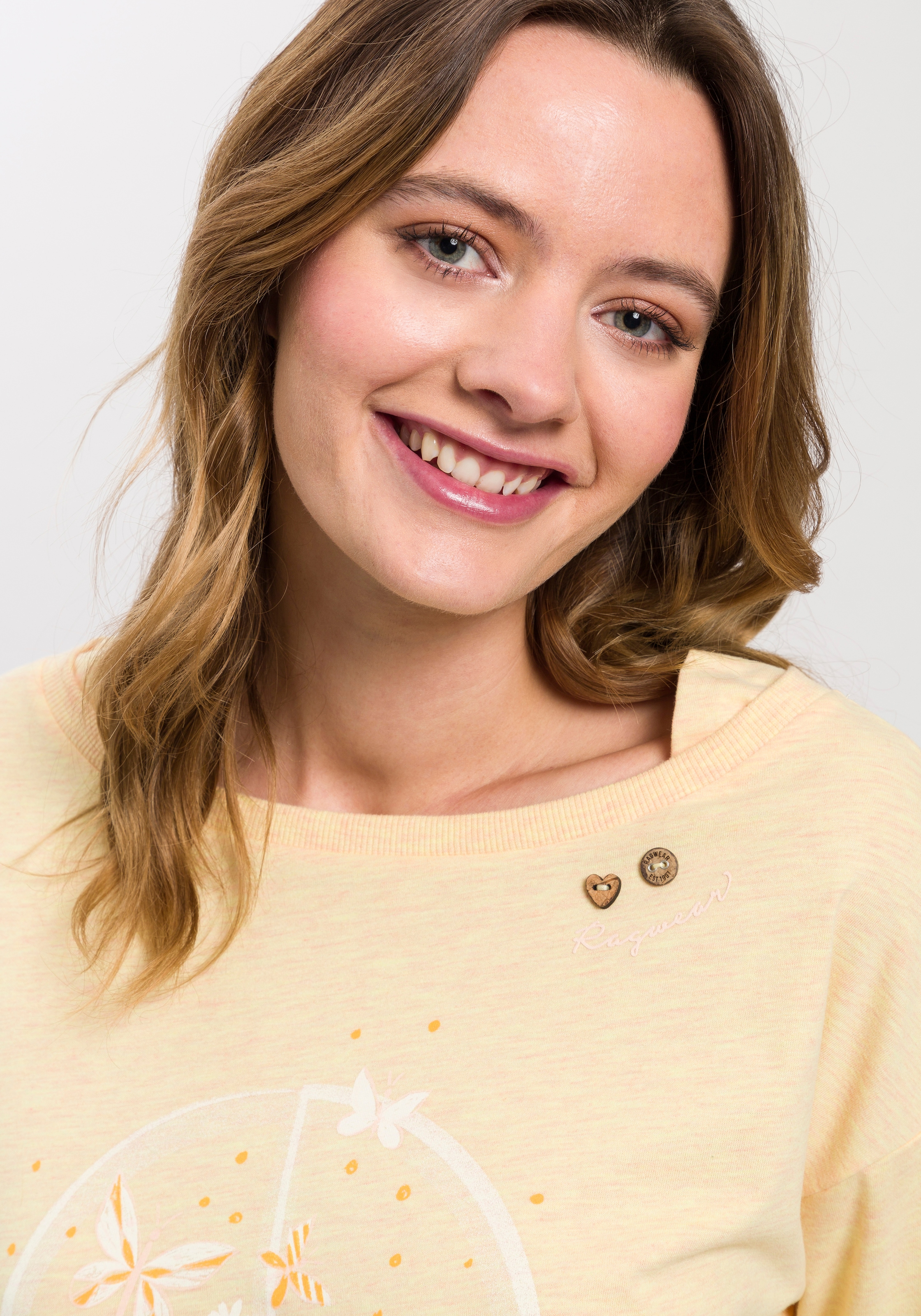 Ragwear Sweater »RAG Sweat NEREA FRONTPRINT O«, mit schönem Frontprint