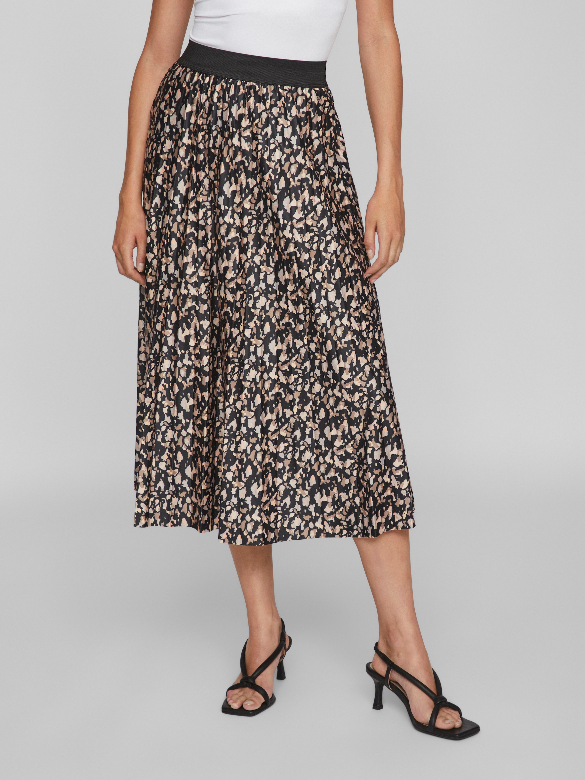 Image of Vila Plisseerock "VINITBAN PRINT SKIRT - NOOS"