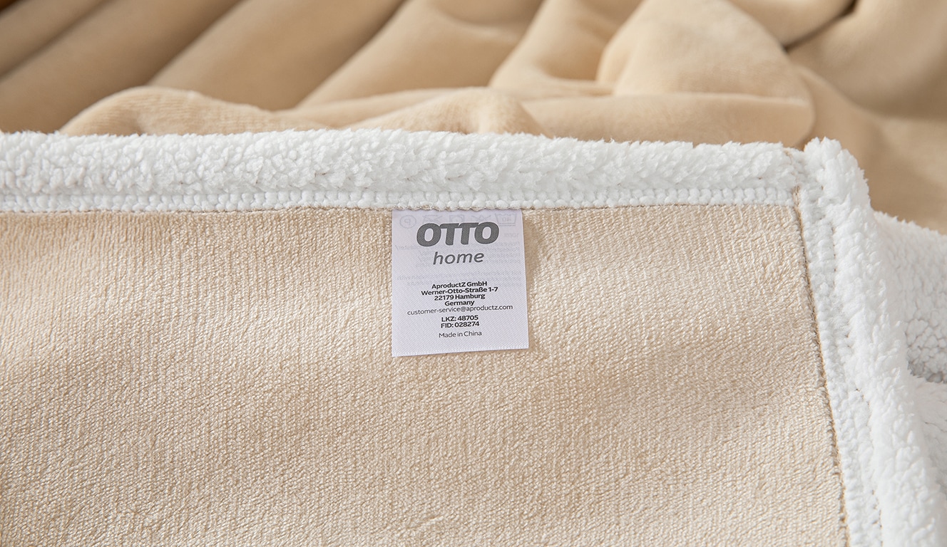 GOODproduct Wohndecke »Sennu« 420g/m², flauschige, Wohndecke mit Teddyoptik, Tagesdecke