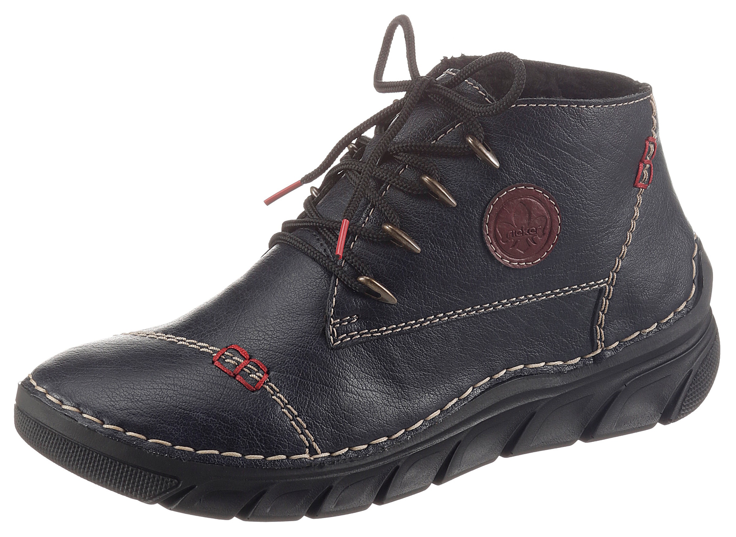 Image of Rieker Schnürboots, mit aufwändigen Kontrastnähten bei Ackermann Versand Schweiz
