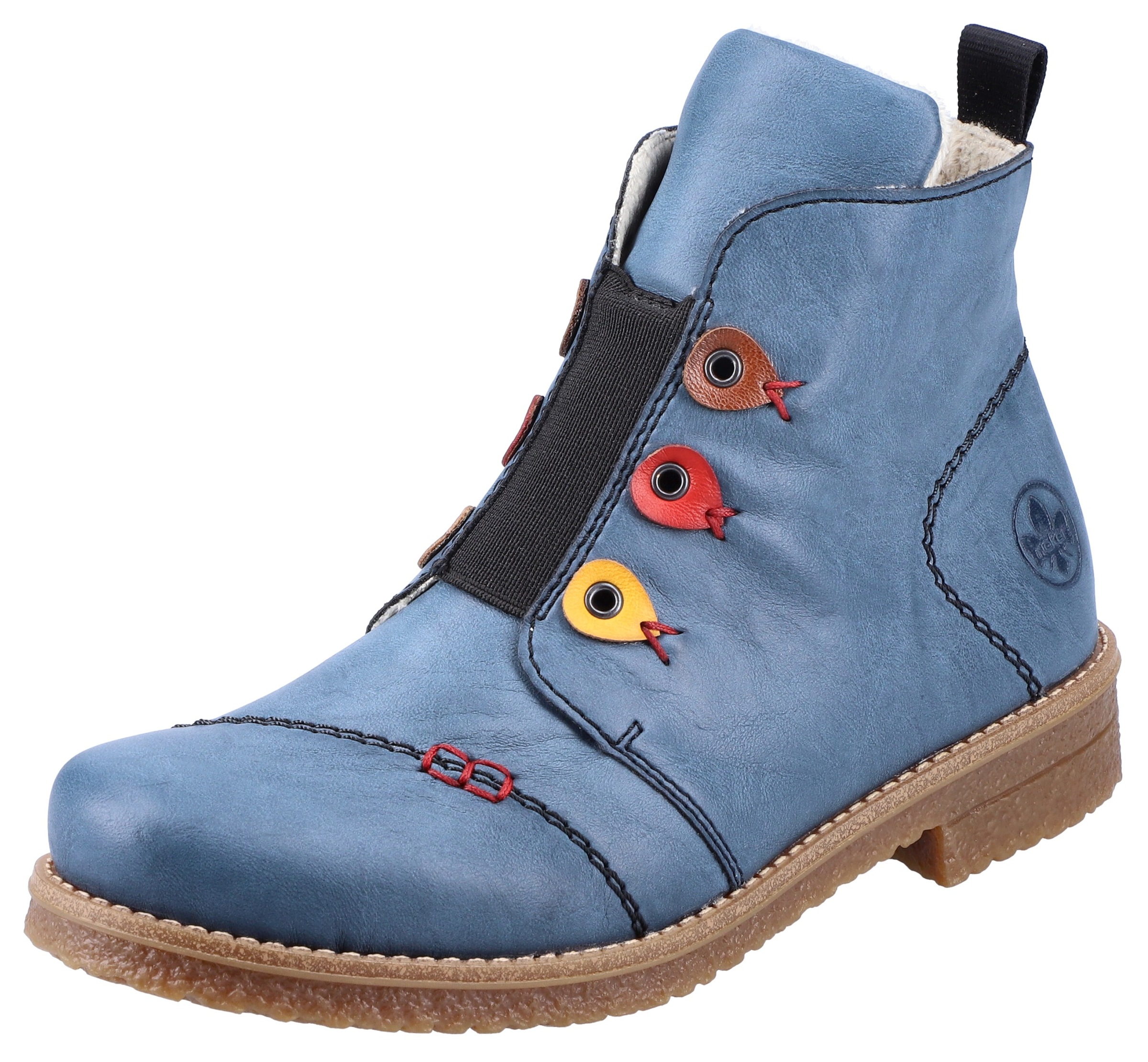 Image of Rieker Stiefelette, mit bunten Applikationen bei Ackermann Versand Schweiz