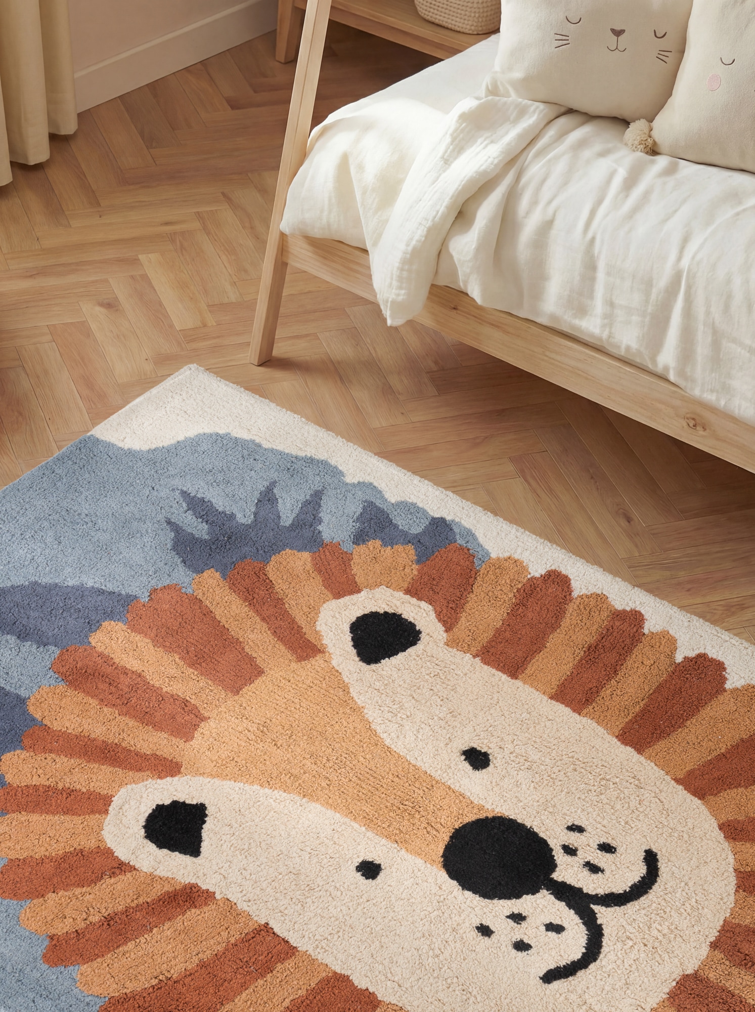 HANSE Home Tapis pour enfants »Samba« Rectangulaire 10 mm Höhe lavable, fait main, doux, antidérapant, tapis de jeu pour chambre d'enfant