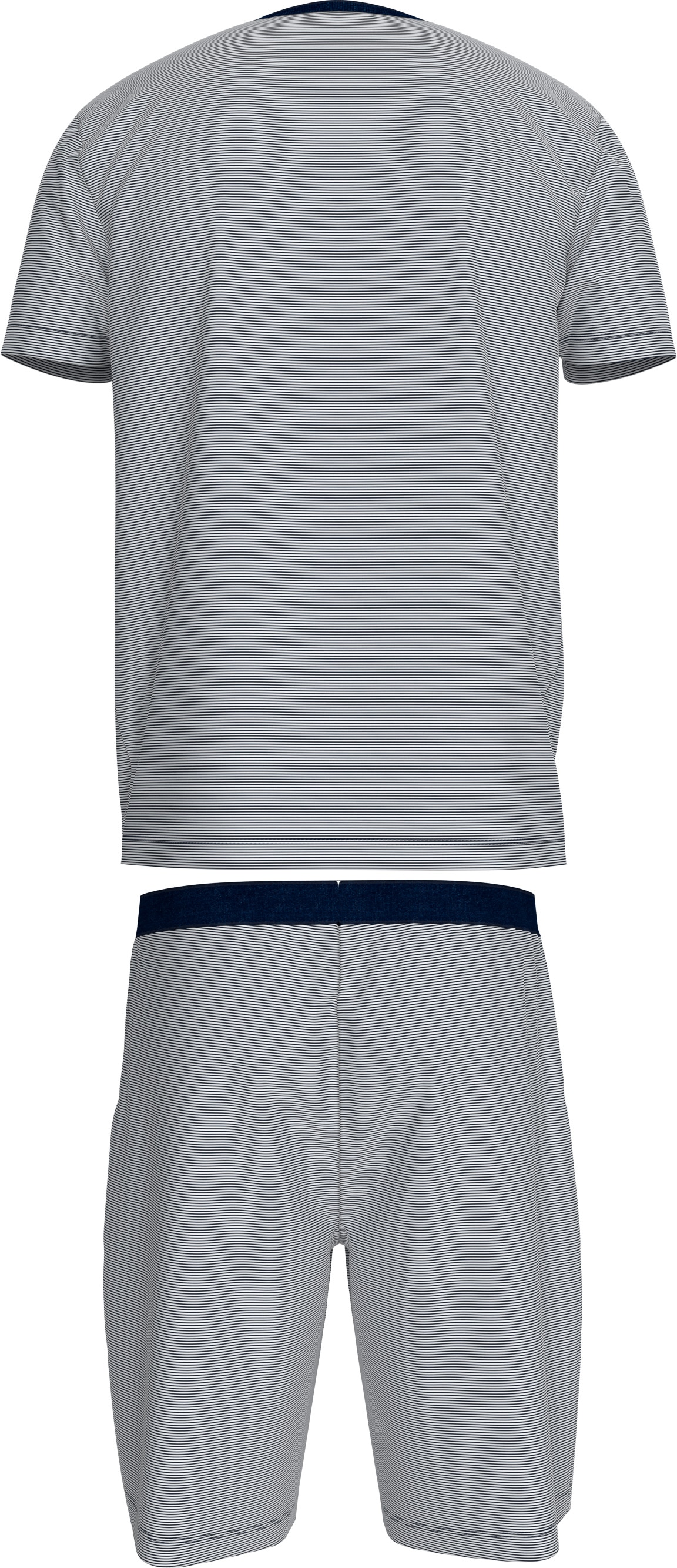 Tommy Hilfiger Underwear Schlafanzug »SS JERSEY PJ SET STRIPES«, (Set, 2 tlg., 2er), mit Streifenmuster