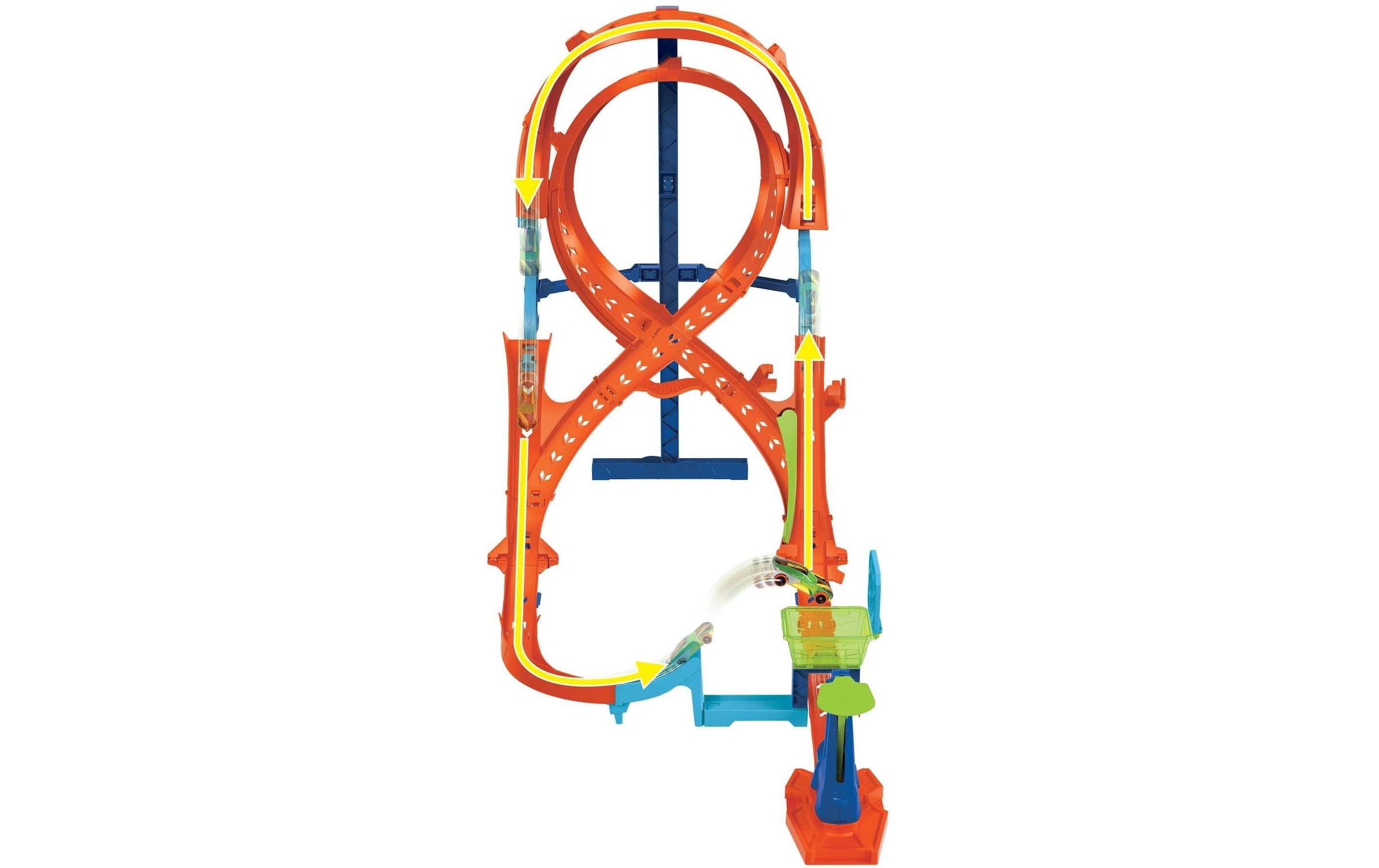 Hot Wheels Autorennbahn »Action Cars Hot Wheels Action vertikaler 8er-Kurvensprung«