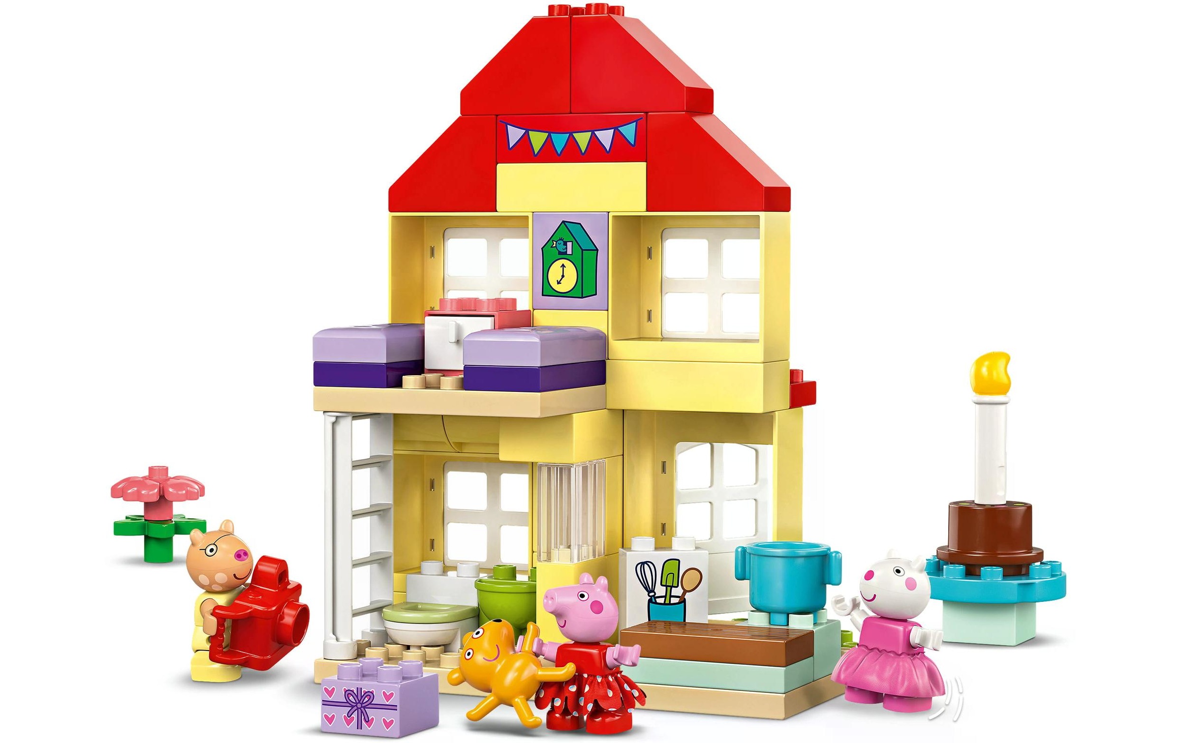 LEGO® Spielbausteine »DUPLO® Peppas Geburtstagshaus 10433«, (59 St.)