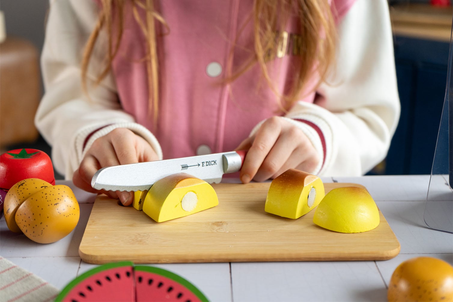 Tanner Spielbesteck »F. Dick Messer Set inkl. Messerblock« aus Holz, FSC® - schützt Wald