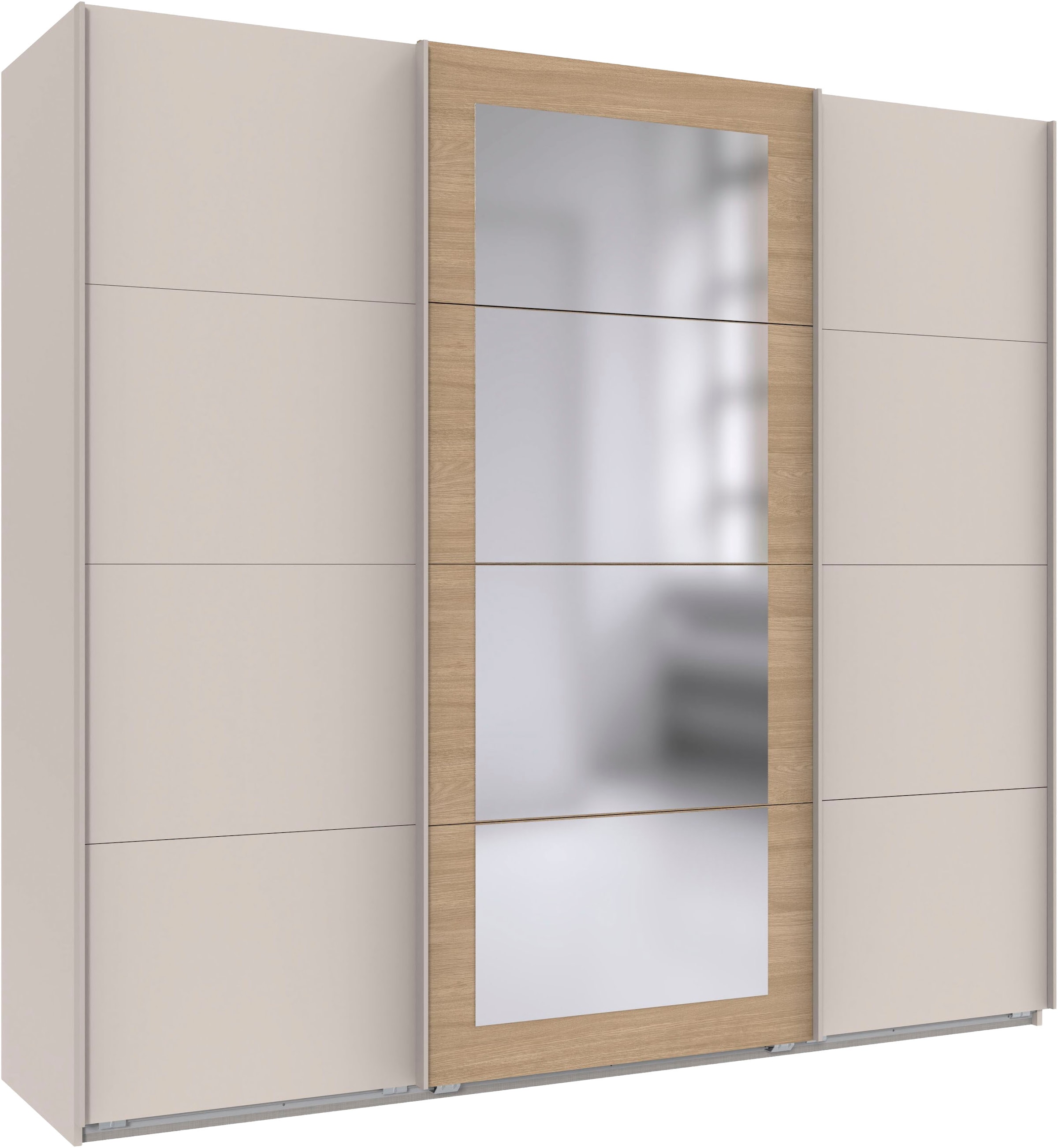 Wimex Schwebetürenschrank »RINTELN mit Spiegel, erhältlich in den Breiten: 225cm, 270cm & 313cm« 3-türiger Schrank in verschiedenen Farben erhältlich