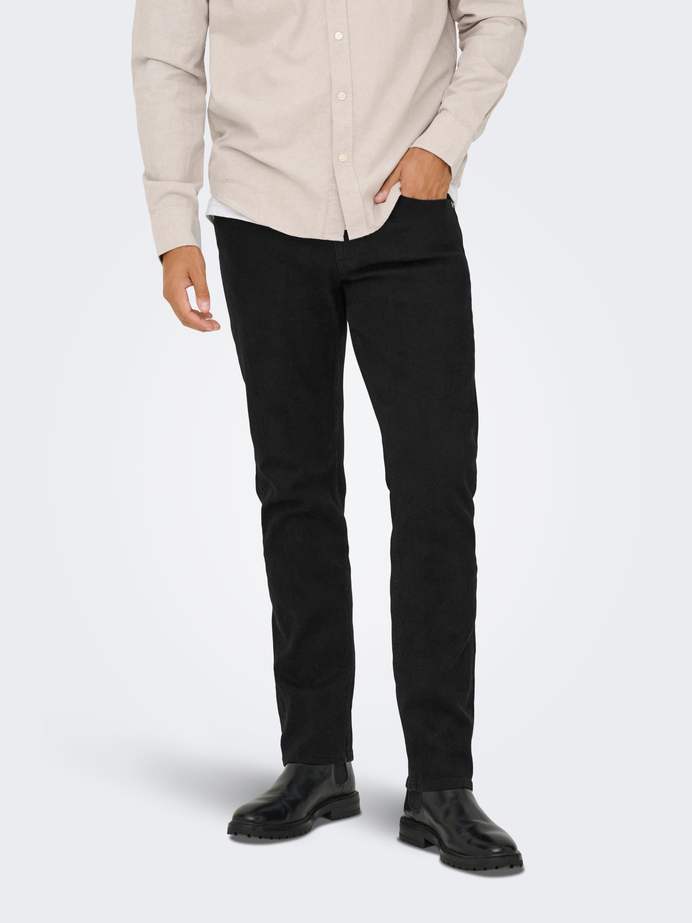 Image of ONLY & SONS Regular-fit-Jeans "ONSWEFT REG. JAX BOX PIM DNM"