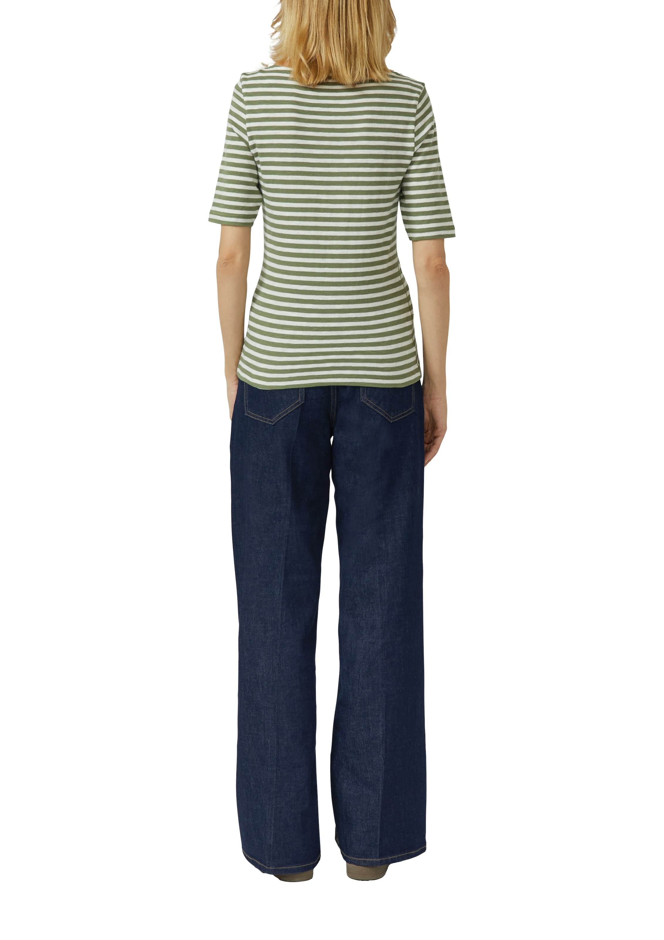 s.Oliver T-shirt mit Flammgarnstruktur