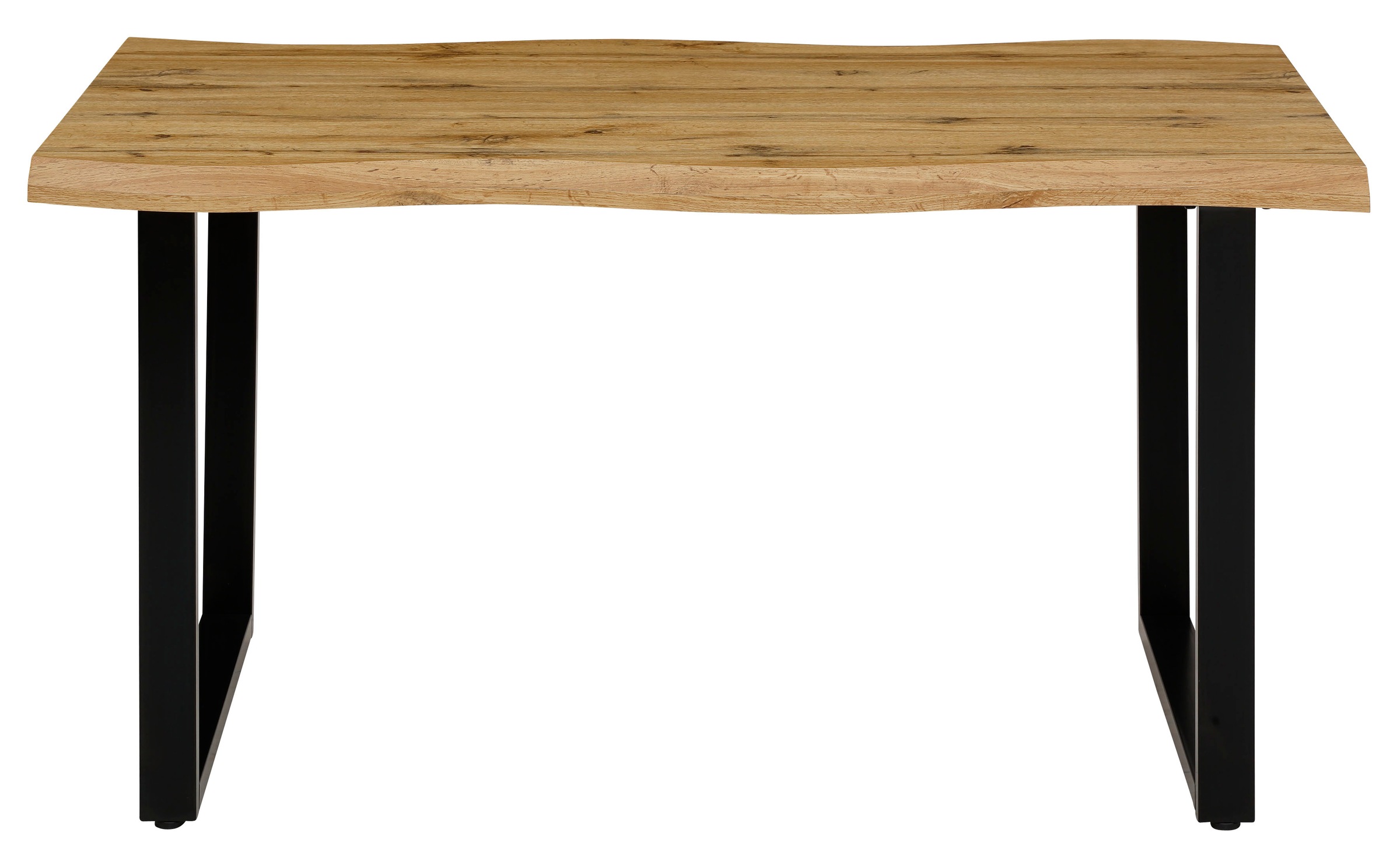 HELA Esstisch "GISELLE Baumkantentisch, Küchentisch" Kufengestell Metall, Industrial Design, 140 - 200 cm Breite, 2 Farben