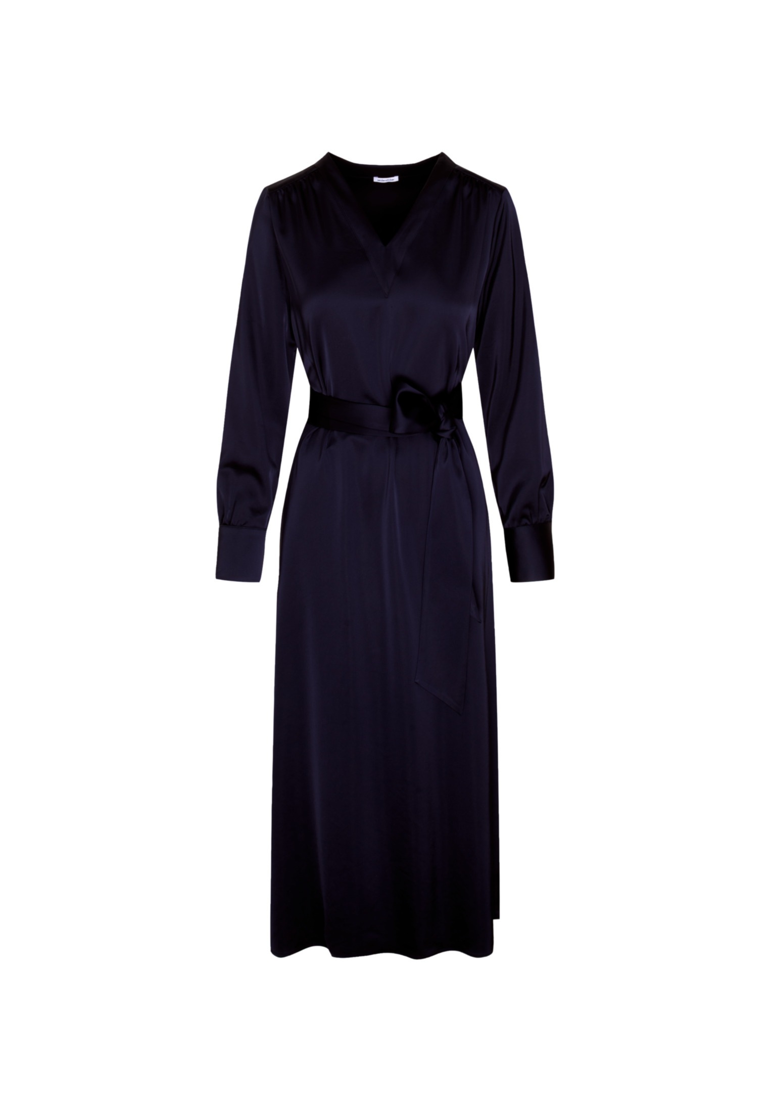 seidensticker Sommerkleid »Schwarze Rose«, Langarm V-Neck Uni