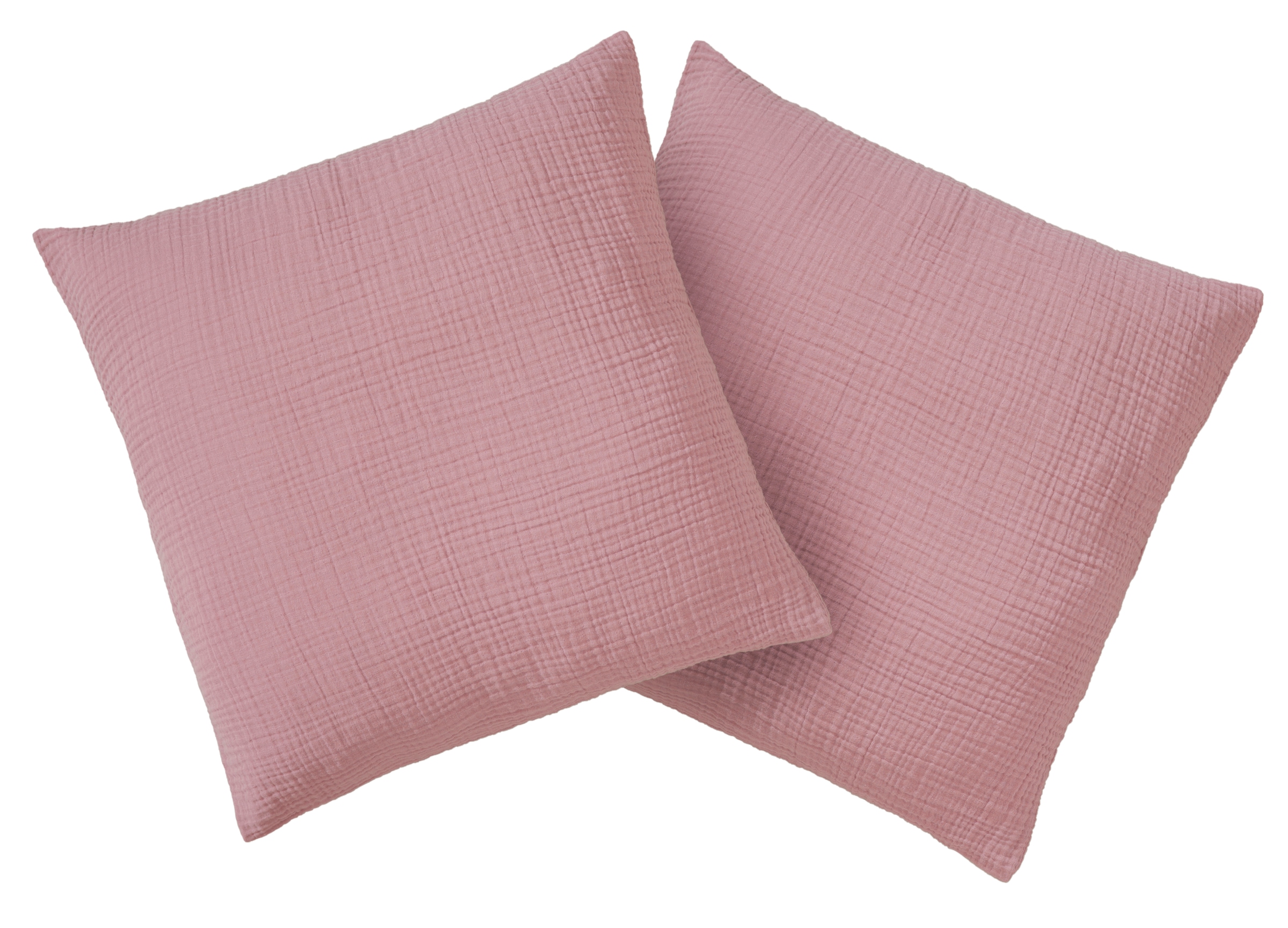 Image of GOODproduct Kissenbezug "Bailee, 2er-Set, Kuschelige Musselin Qualität, Uni-Style" 50x50 cm, Hotelverschluss, 100% atmungsaktive Buamwolle