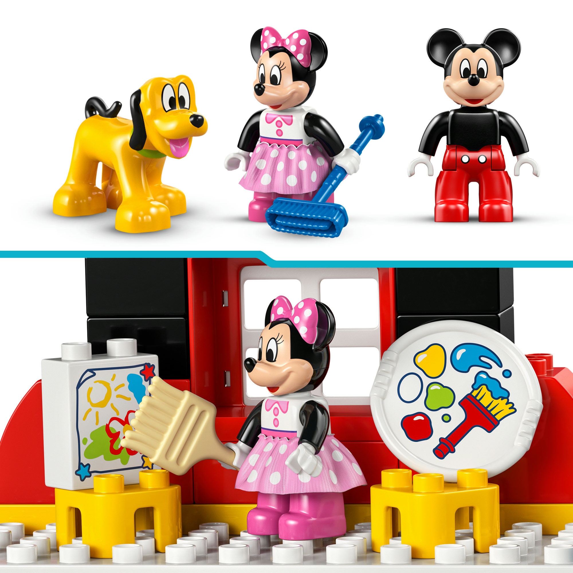 LEGO® Konstruktionsspielsteine »Micky Maus Wunderhaus mit Minnie und Pluto (10465), LEGO DUPLO Disney™«