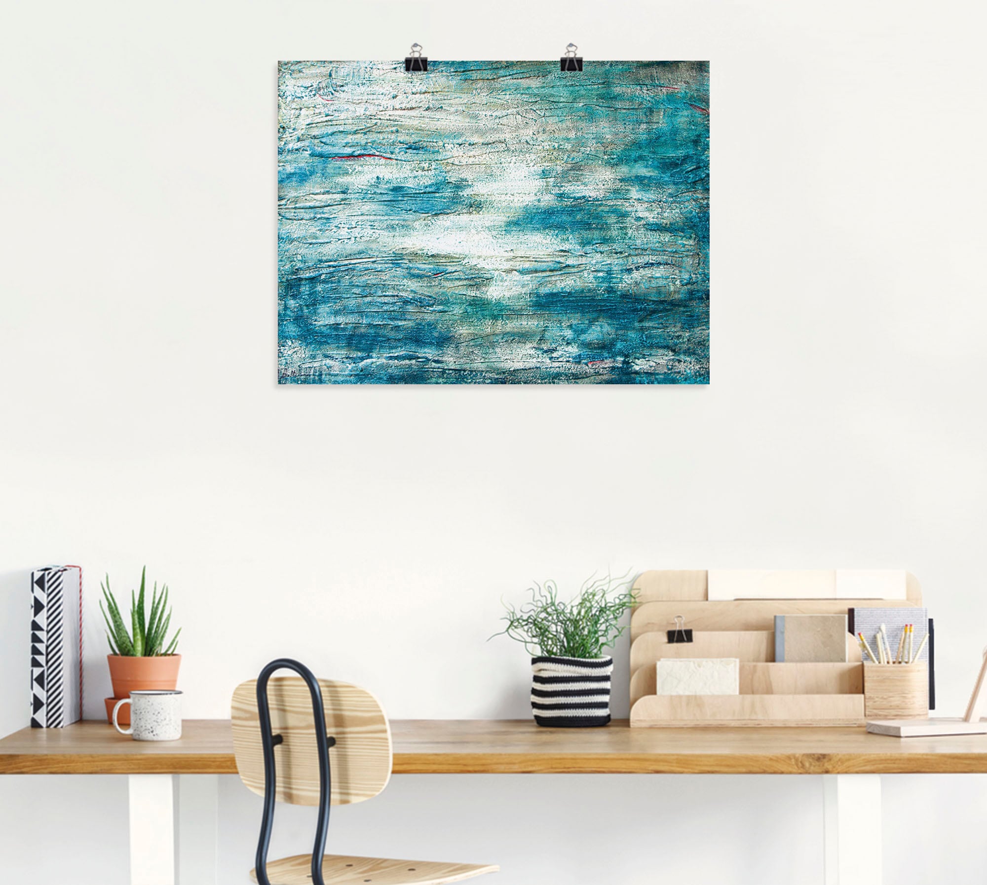 Artland Wandbild »abstrakte Malerei Aquarell«, Gegenstandslos, (1 St.), als Leinwandbild, Poster, Wandaufkleber in verschied. Grössen