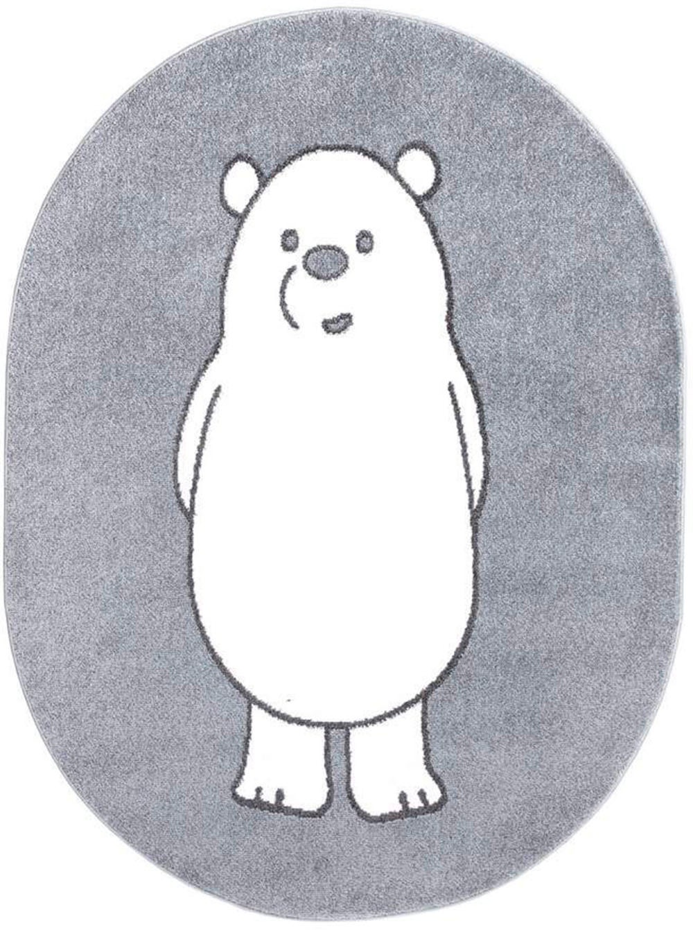 Carpet City Kinderteppich »ANIME923« rechteckig 11 mm Höhe Kinderzimmer Teppich Modern mit Mond, Blumen, Wolken, Creme, Multi