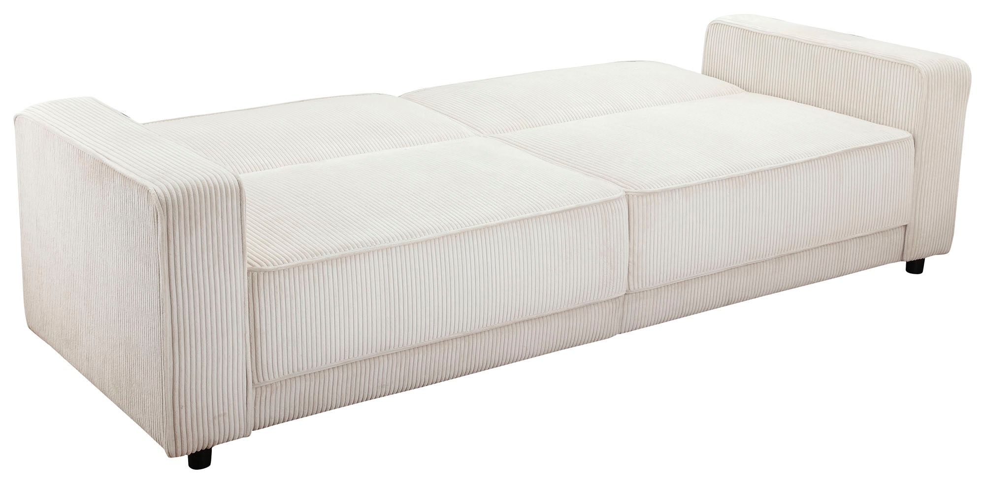 Dorel Home 3-Sitzer »Allie Schlafsofa 225 cm«, Bett-Funktion (108/190cm), trendiger Cord o. pflegeleichter Velours