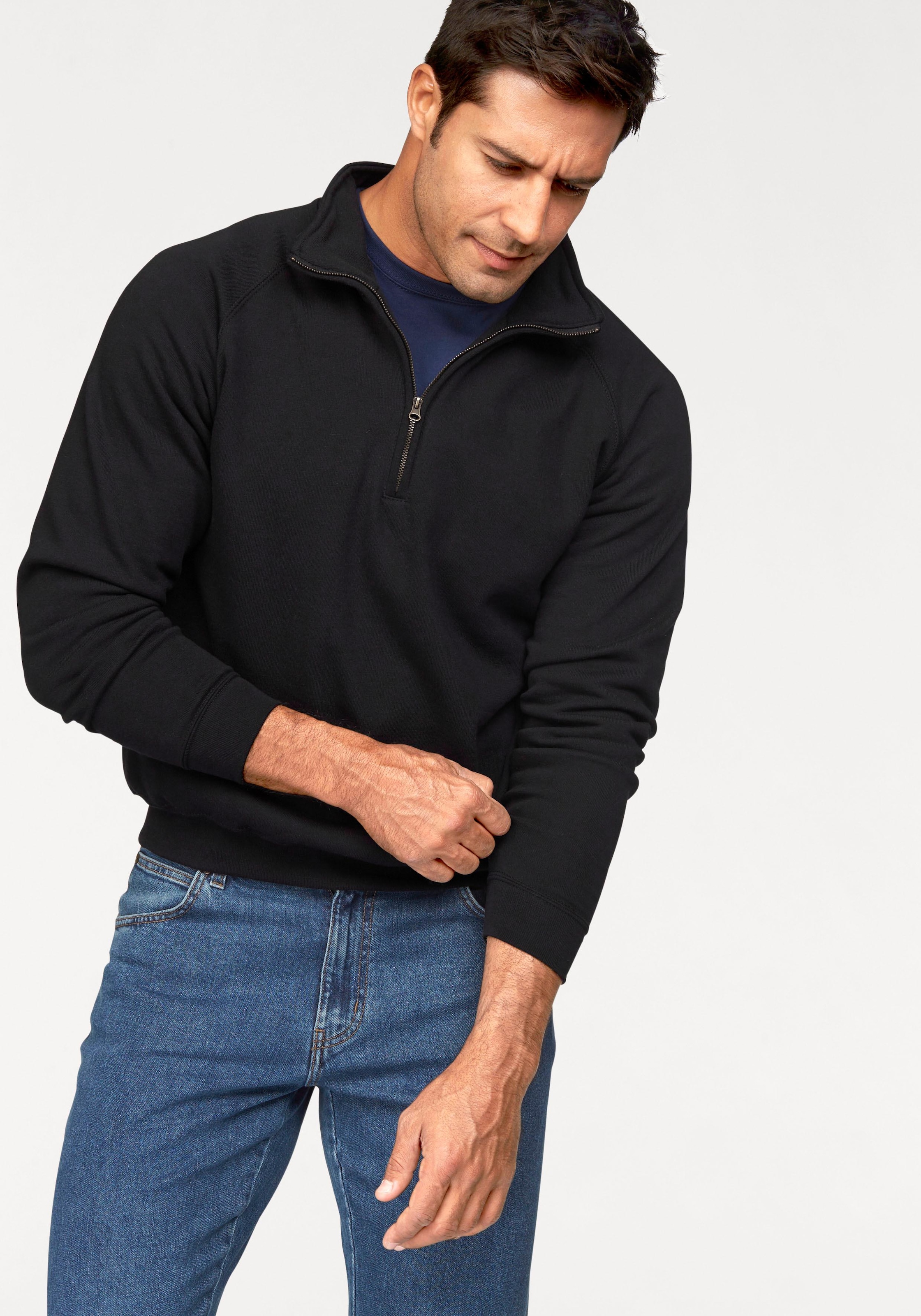 Fruit of the Loom Sweatshirt, mit Reissverschluss