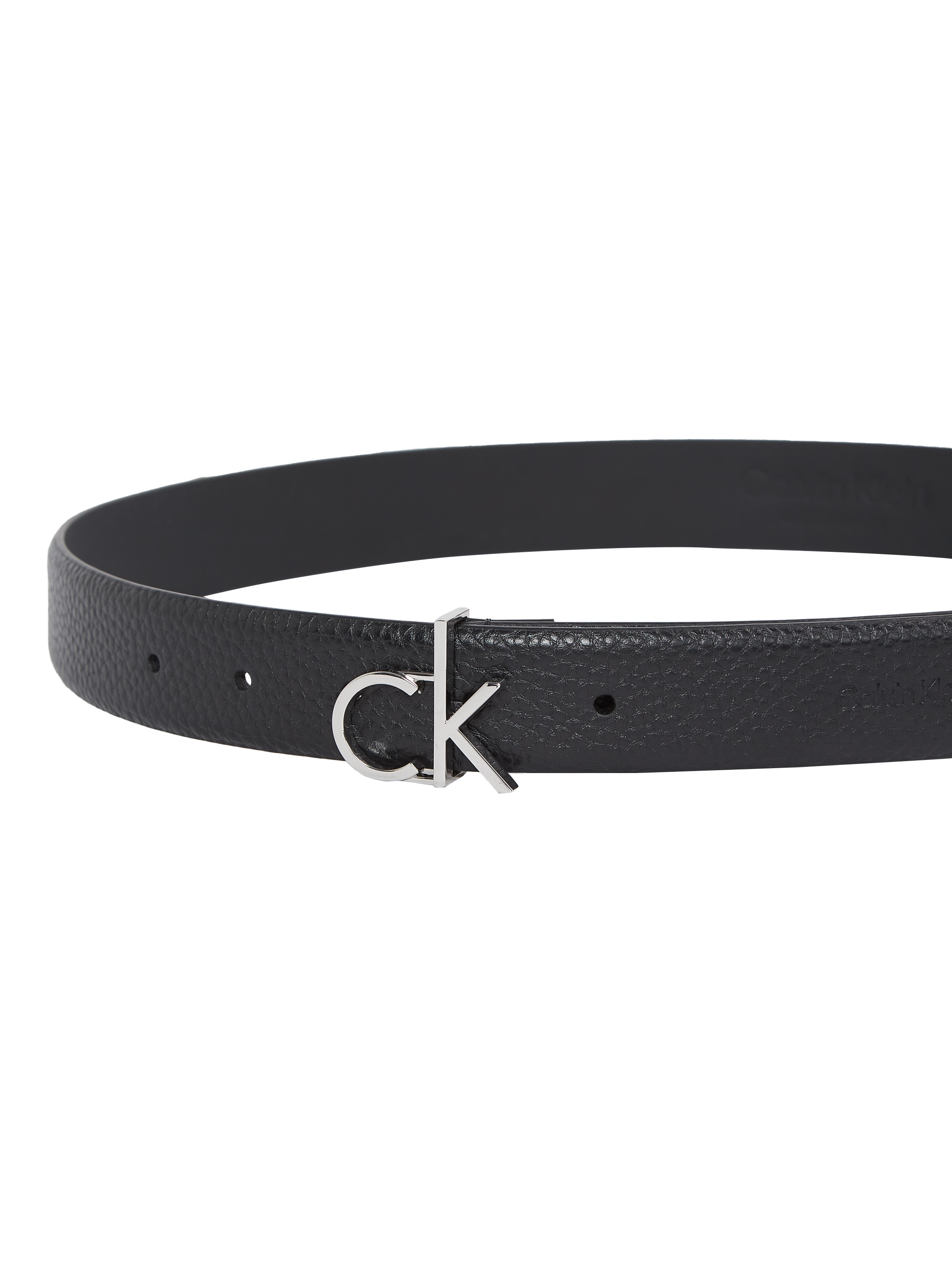 Calvin Klein Ledergürtel »CK LOGO BUCKLE BELT 3.0_PBL«, mit Logoprägung als Schliesse