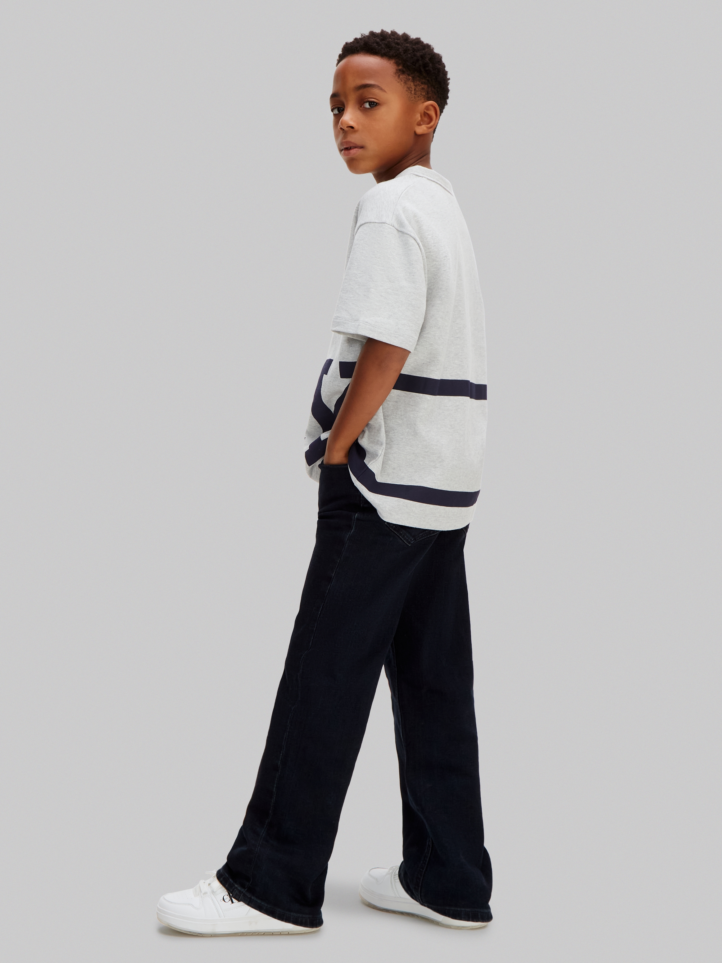 Calvin Klein Jeans T-shirt Regular fit mit Rundhalsausschnitt für Kinder