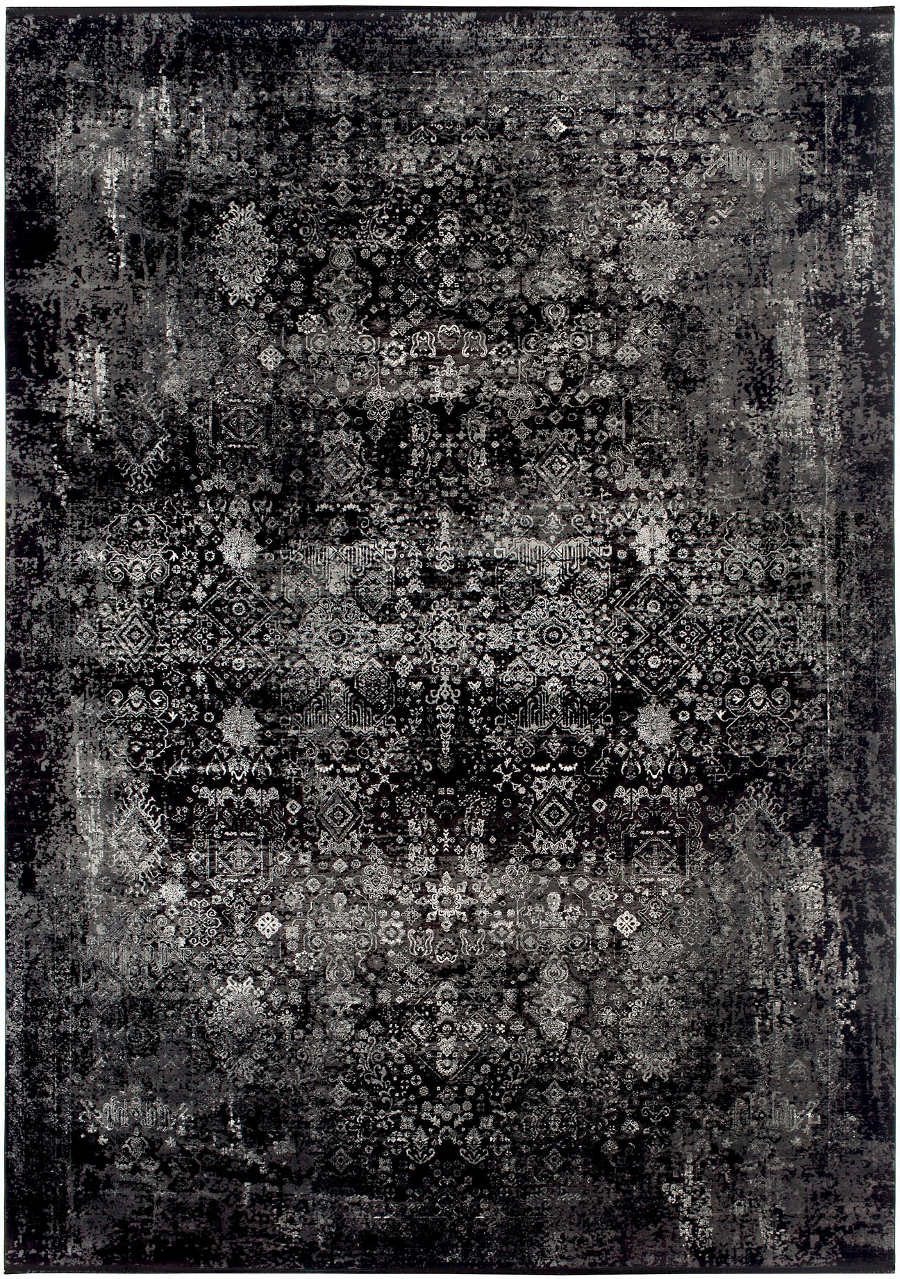 OCI DIE TEPPICHMARKE Tapis »BESTELLER MAGIC« Rectangulaire 8 mm Höhe Glanz Viskose, mit Fransen, Hoch Tief Struktur, Vintage, Wohnzimmer