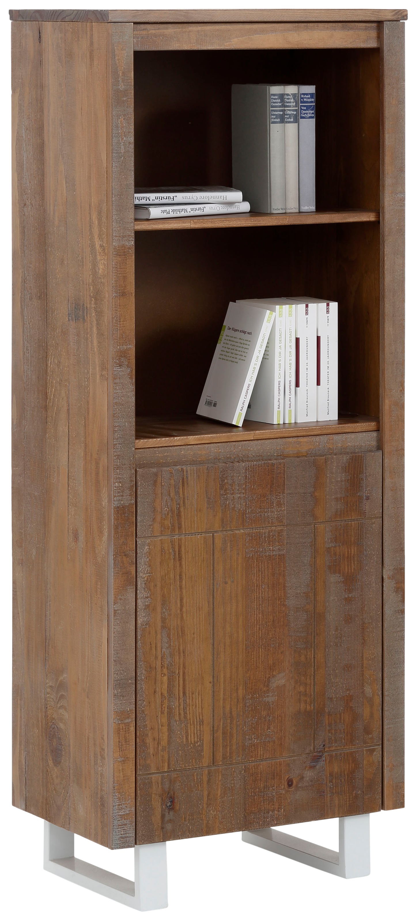 Image of GOODproduct Bücherregal "Lagos" aus schönem massivem Kiefernholz, grifflos, Breite 55 cm